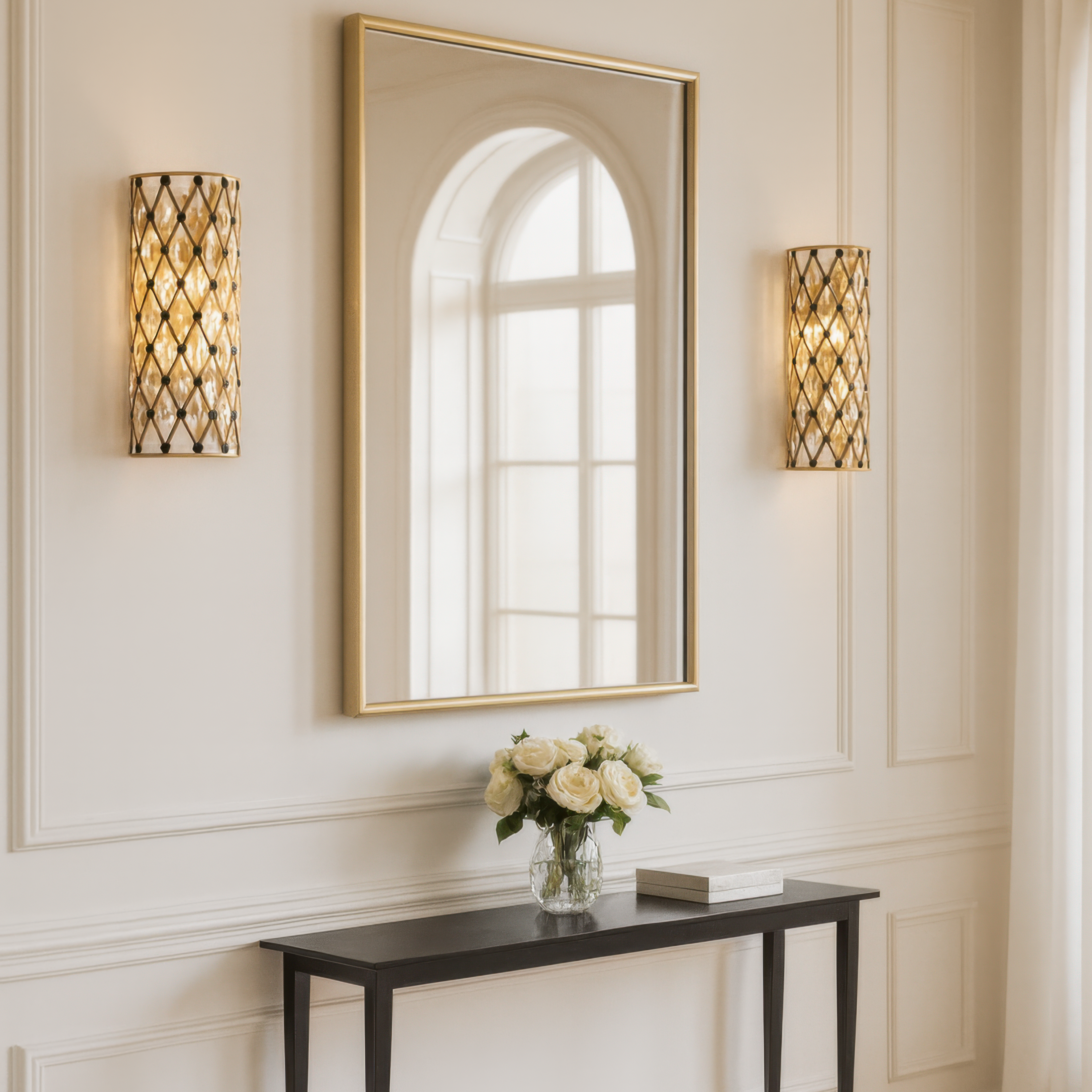 Windsor 2 Light Small Crystal Wall Sconce