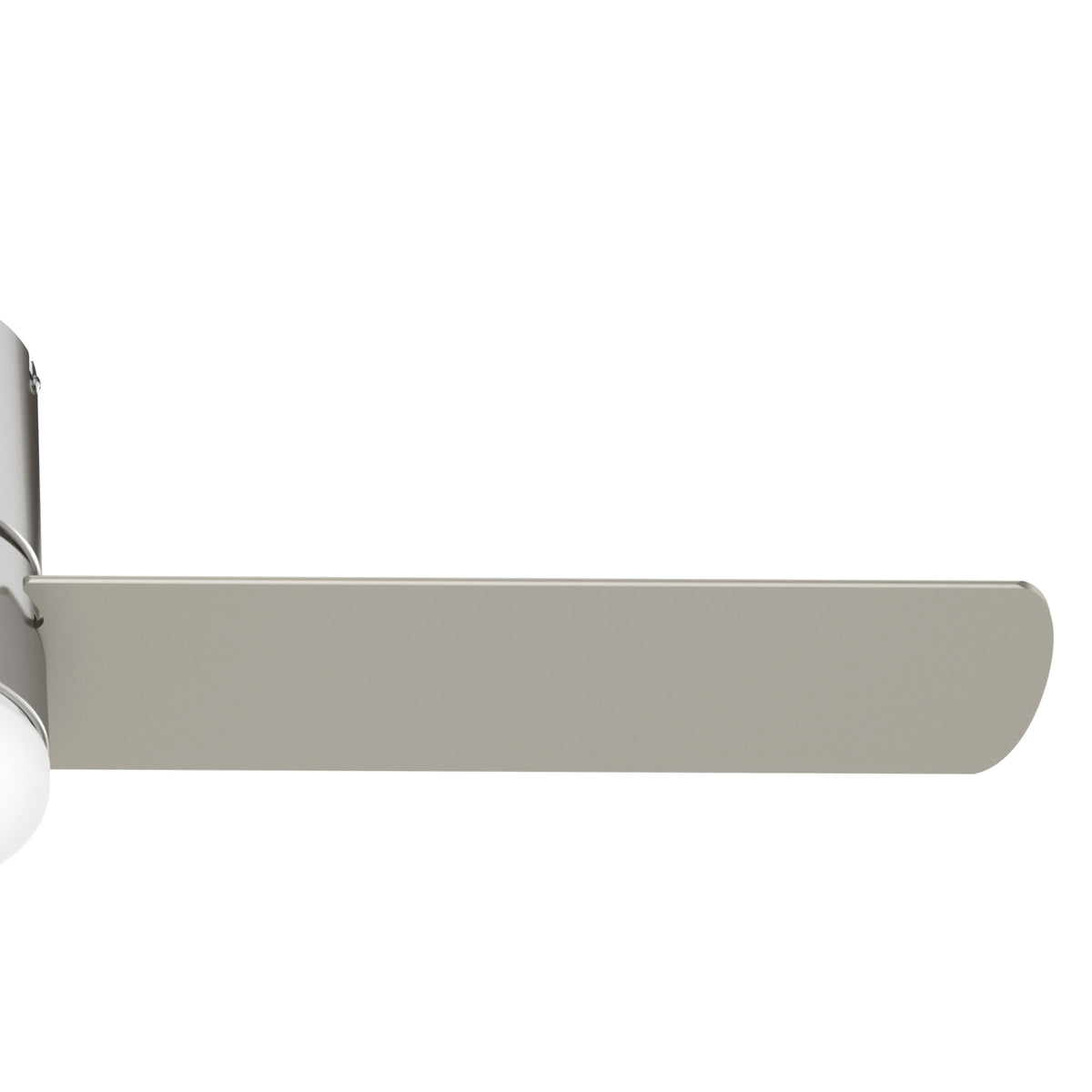 52 inch Minimus Brushed Nickel Low Profile Ceiling Fan with LED Light Kit and Handheld Remote