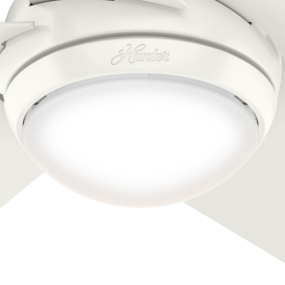 52 inch Sotto Fresh White Ceiling Fan with LED Light Kit and Handheld Remote