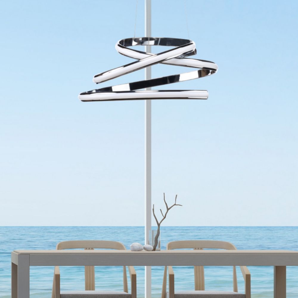Oslo LED Adjustable Chandelier | Chrome