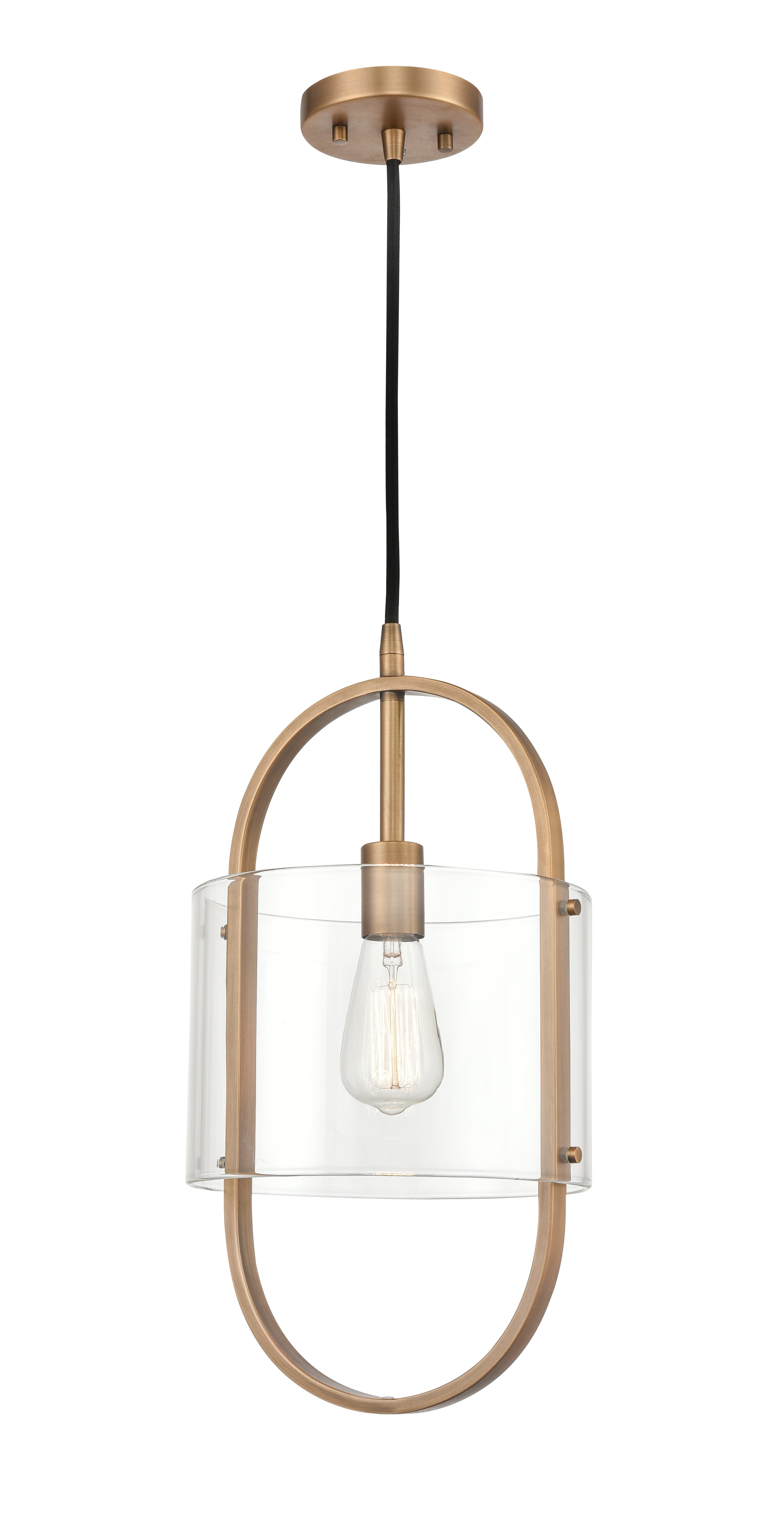 Pelham Mini Pendant Brushed Brass Finish
