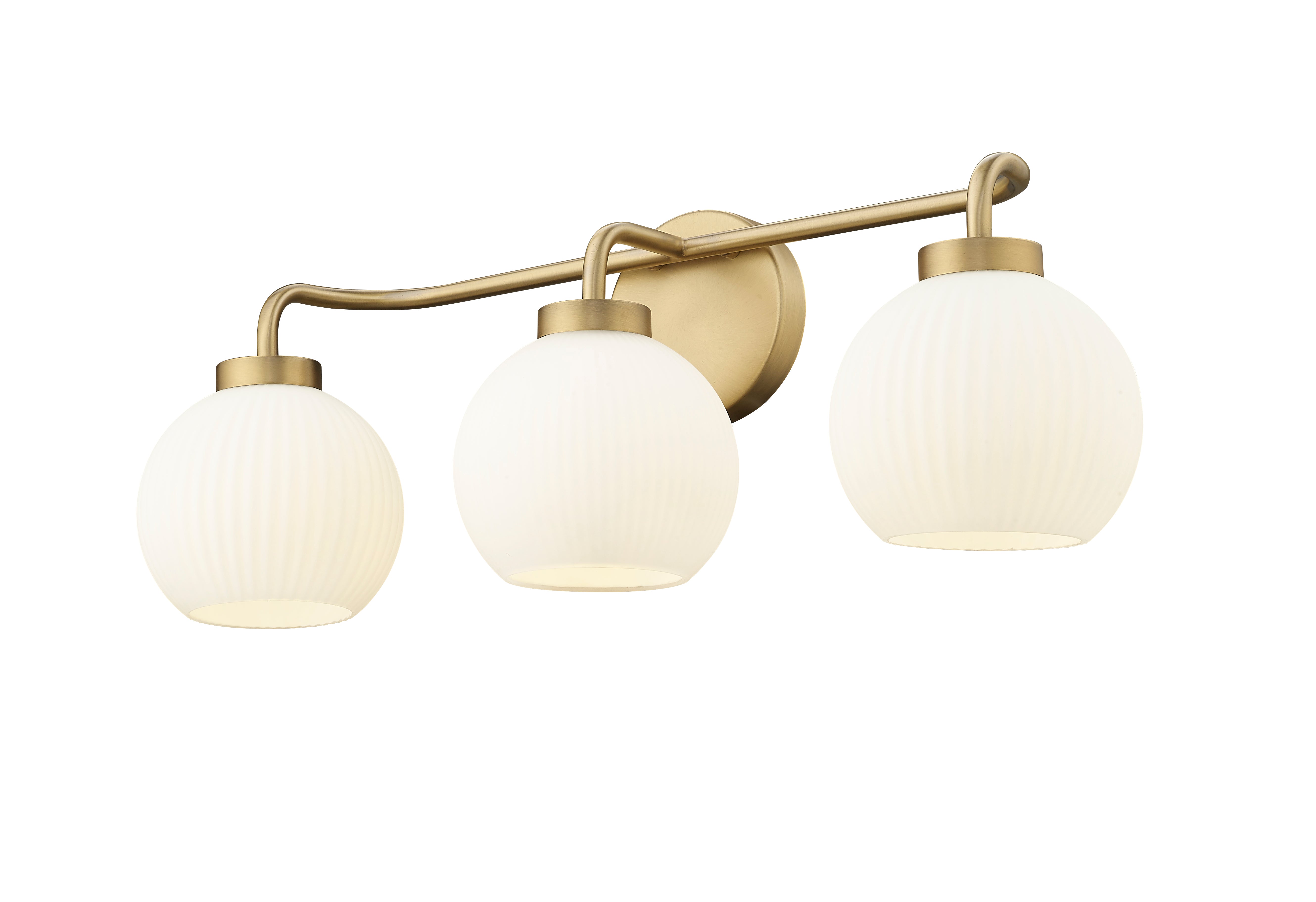 24'' Oprah Vintage Brass 3 Light Bath Vanity