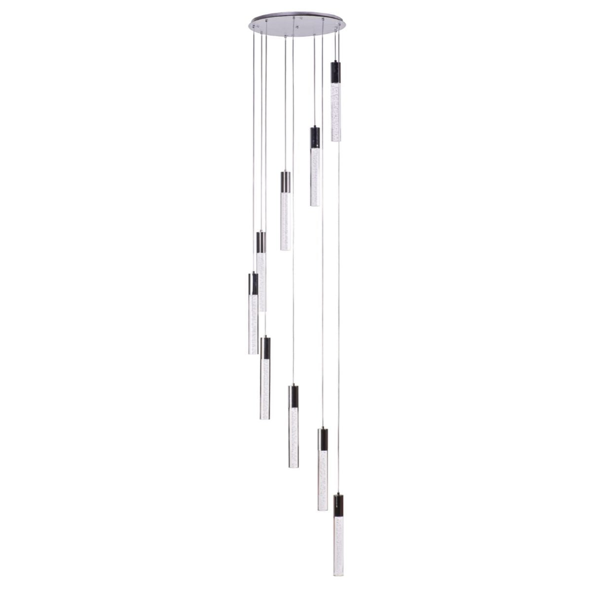 Sparkling Night Cylinder Chandelier | 9 Light