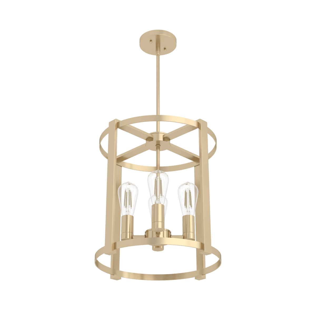 Astwood 16-inch 4-light Alturas Gold Drum Chandelier