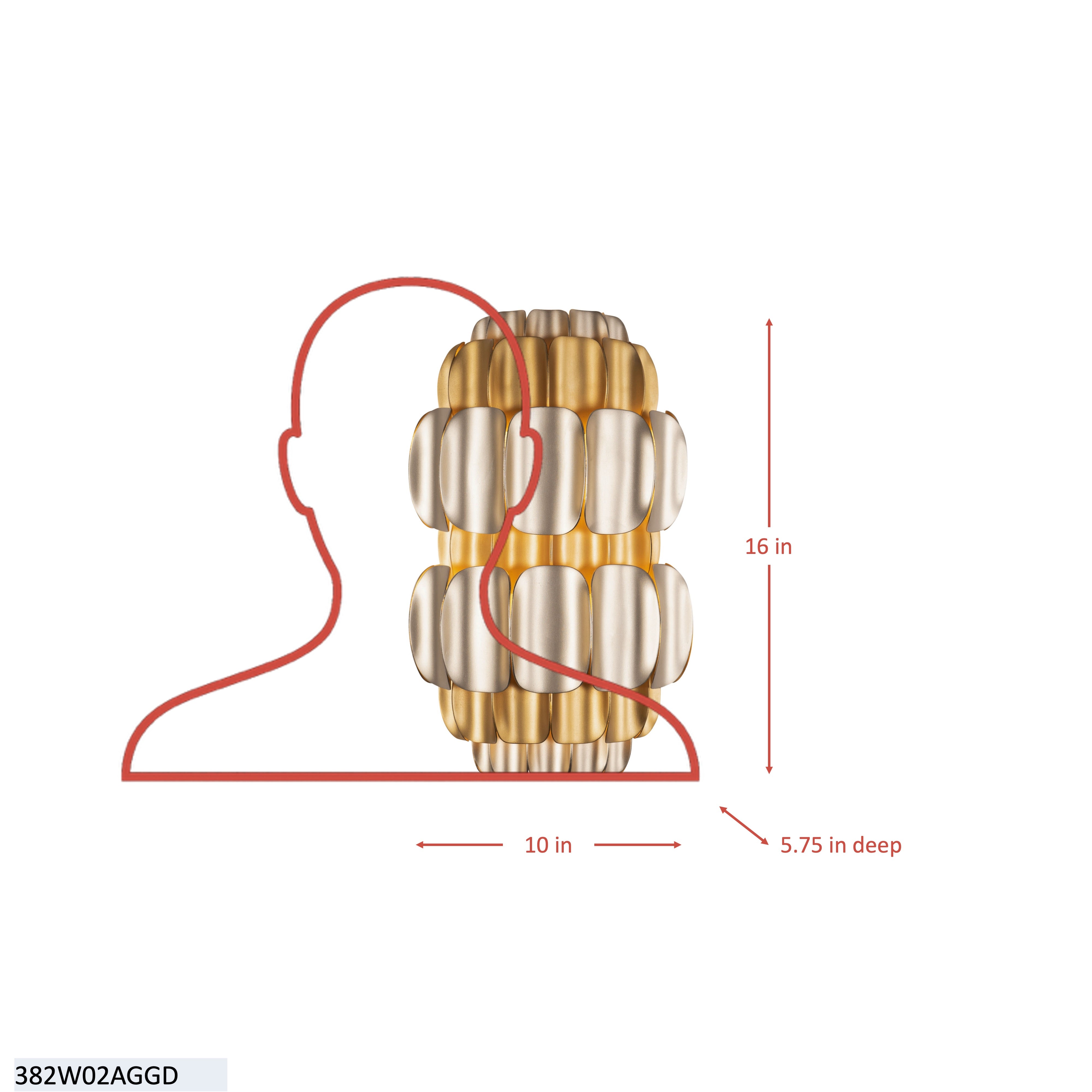 Swoon 2 Light Wall Sconce