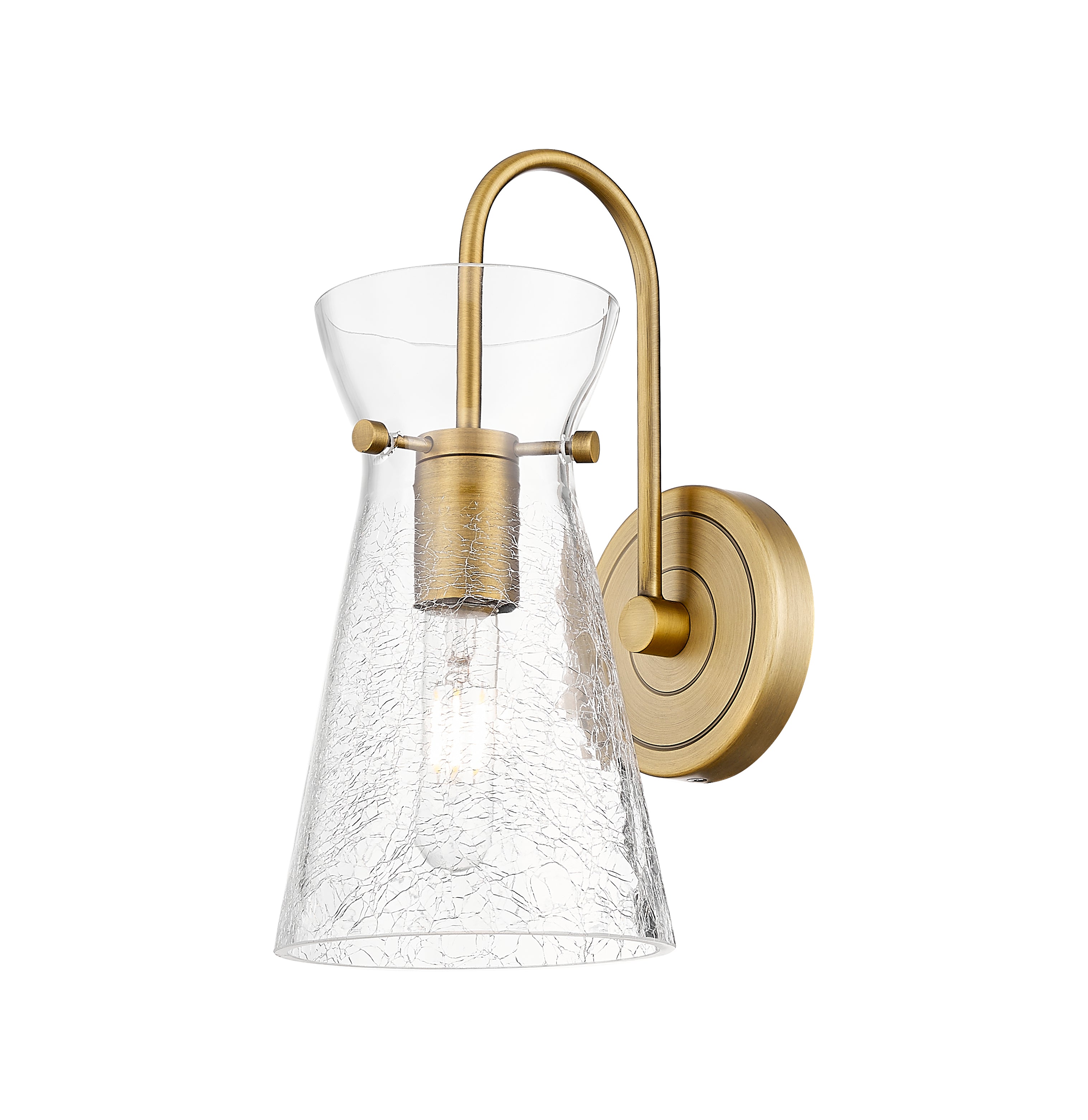 Downtown Urban Sconce Cast Brass Steel
