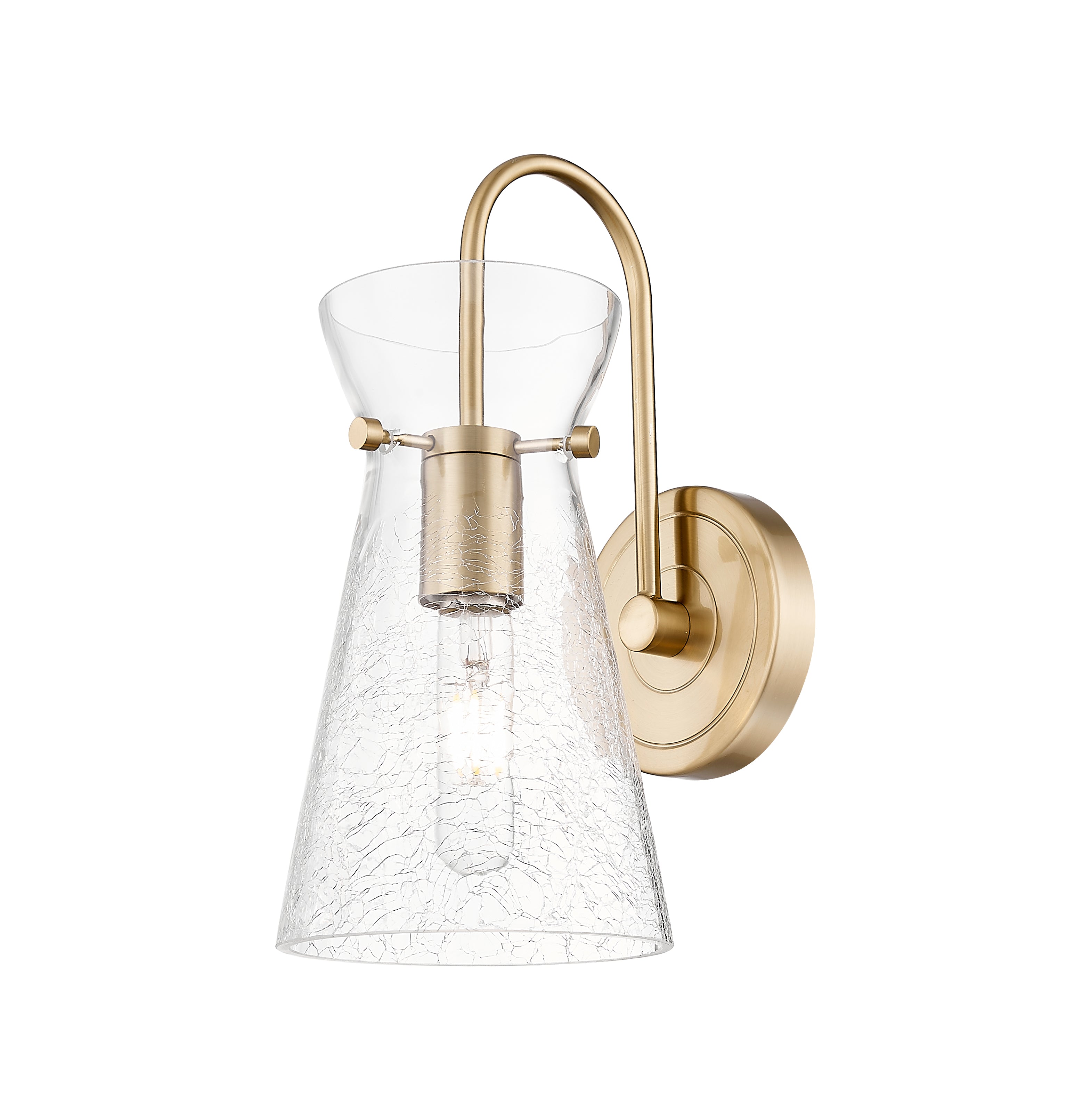 Downtown Urban Sconce Cast Brass Steel