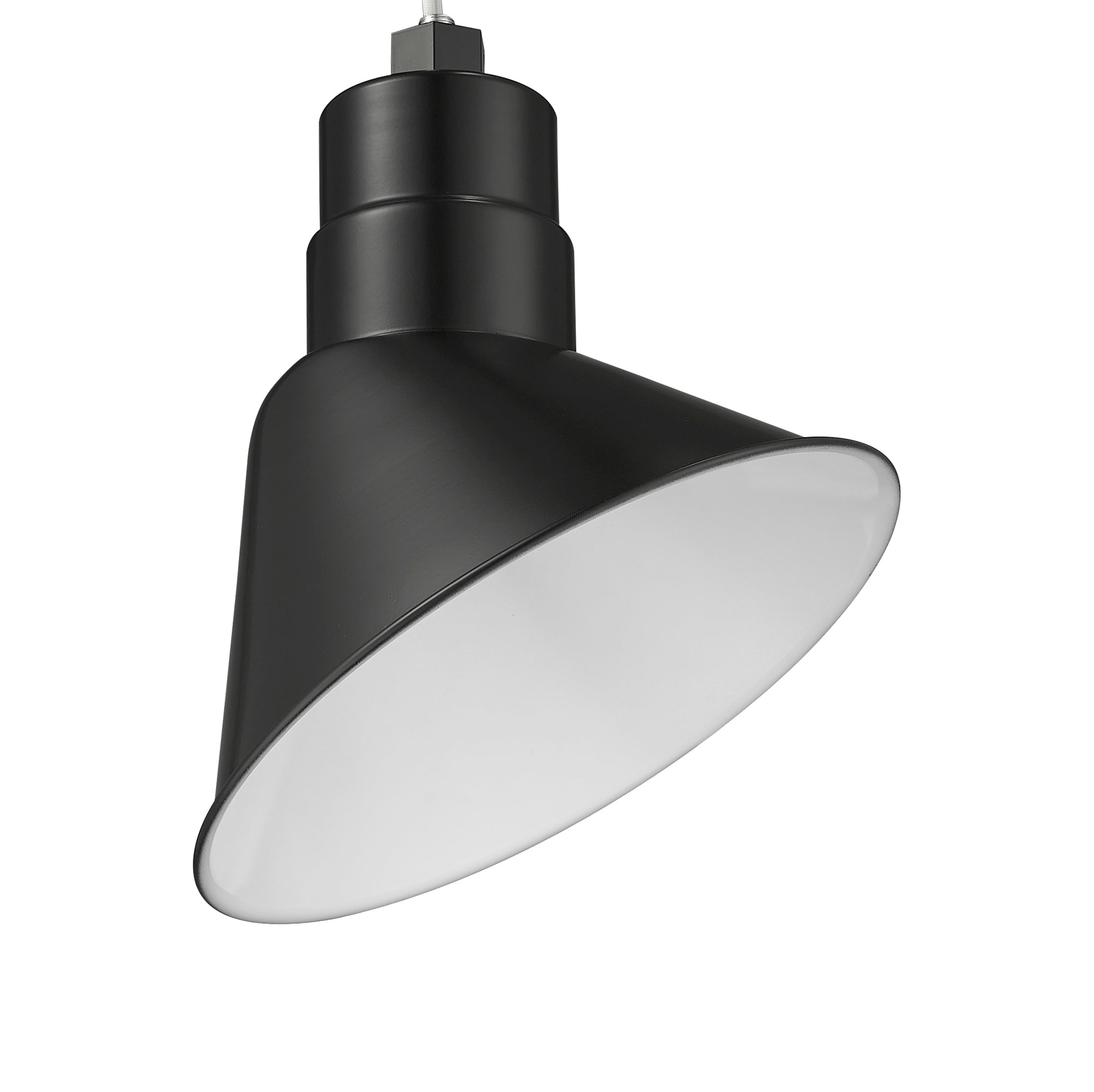 10-inch R Series Satin Black Angle Shade