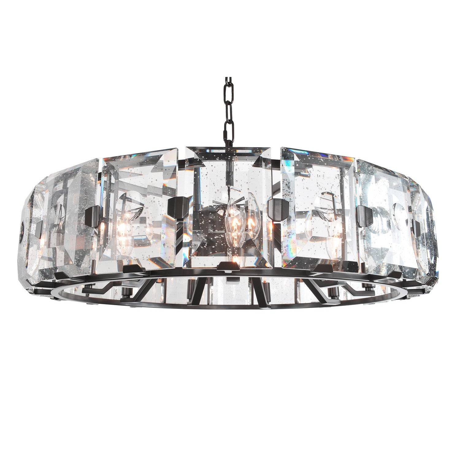 16'' Giada 9 Light Dark Bronze Chandelier