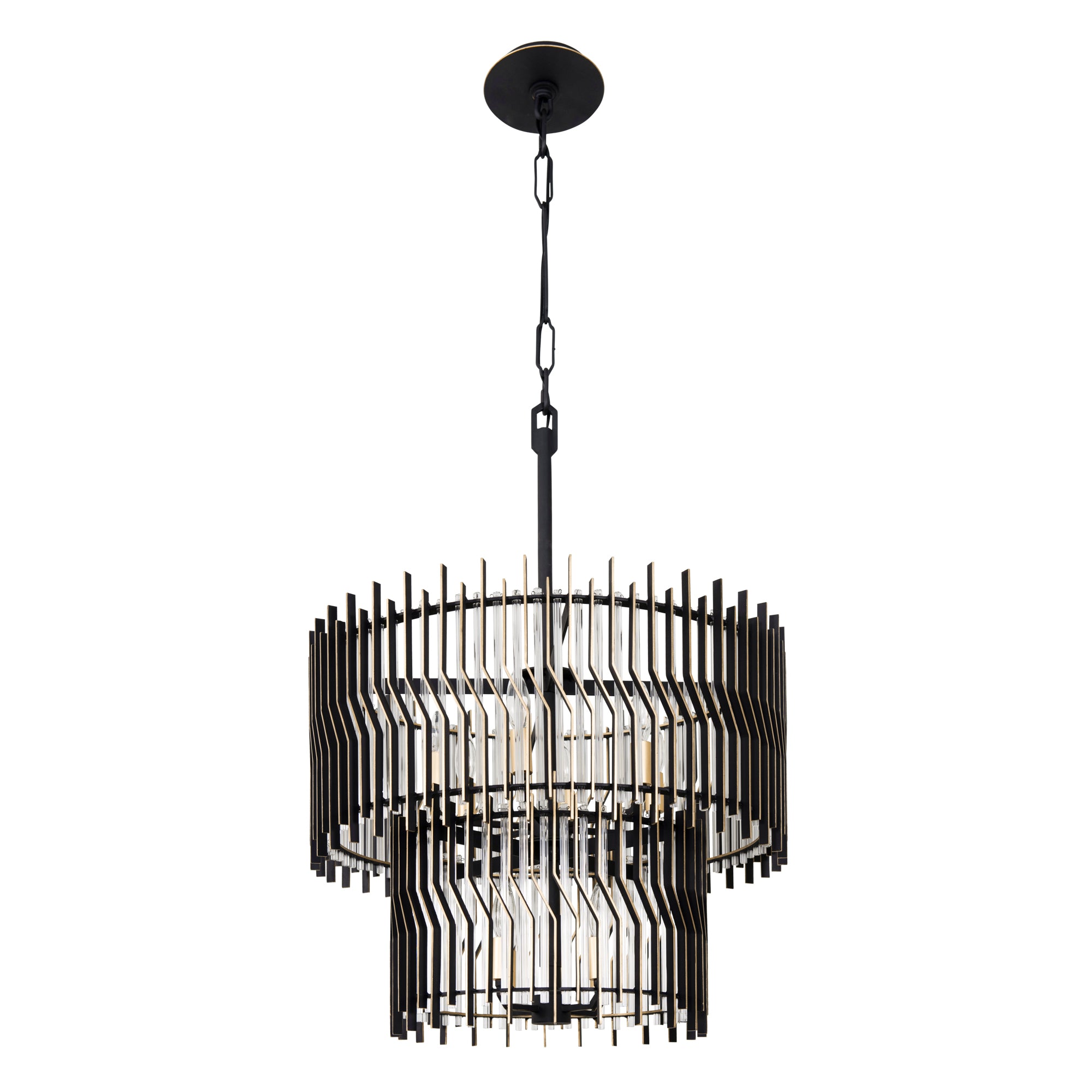 Park Row 10 Light 2-Tier Chandelier