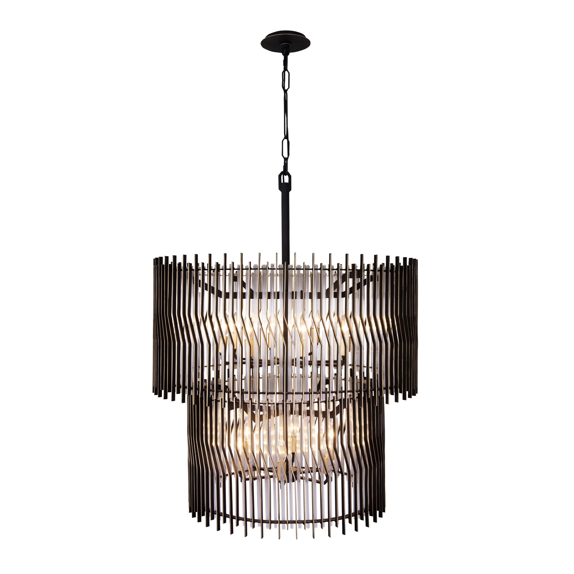 Park Row 14 Light 2-Tier Chandelier