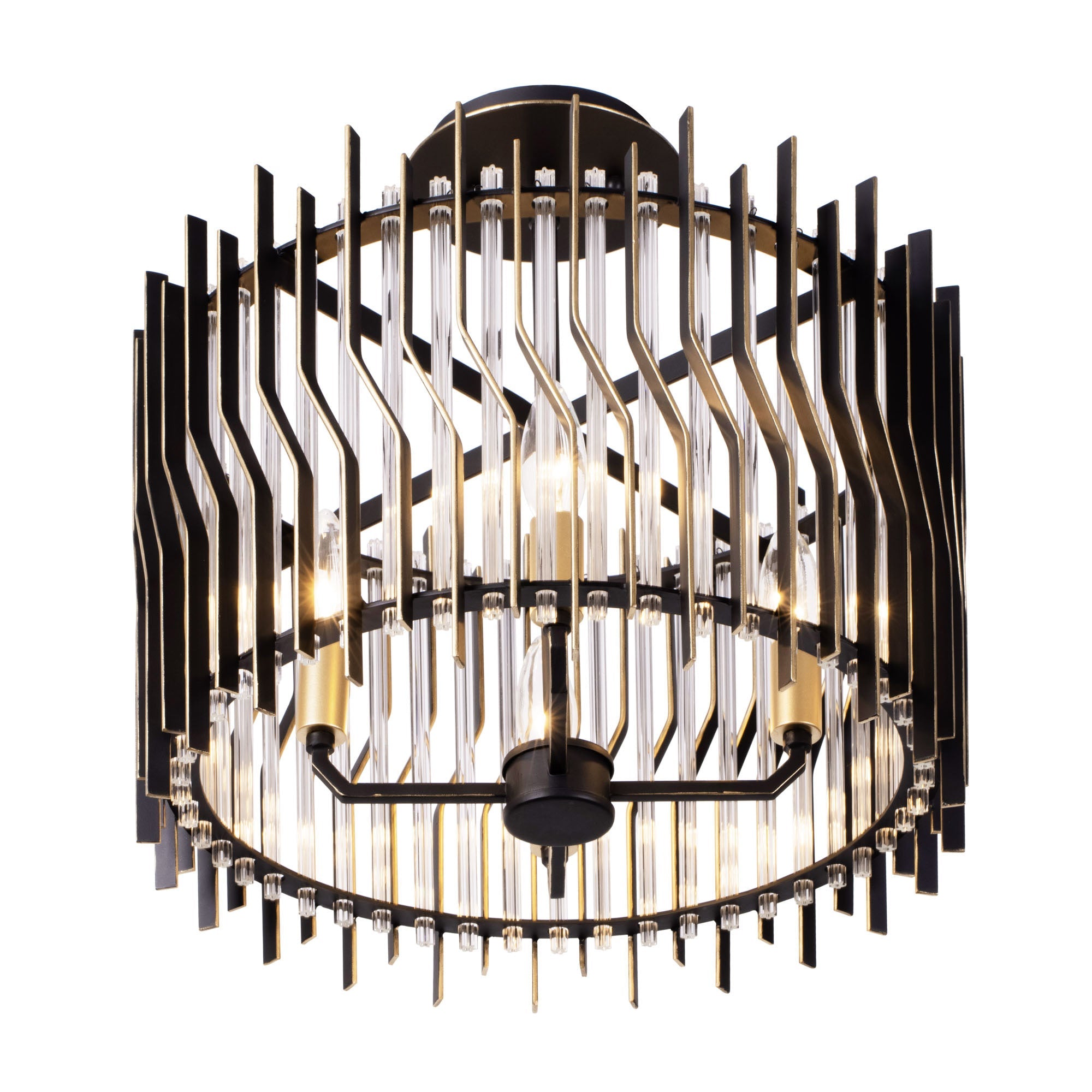 Park Row 4 Light Semi-Flush
