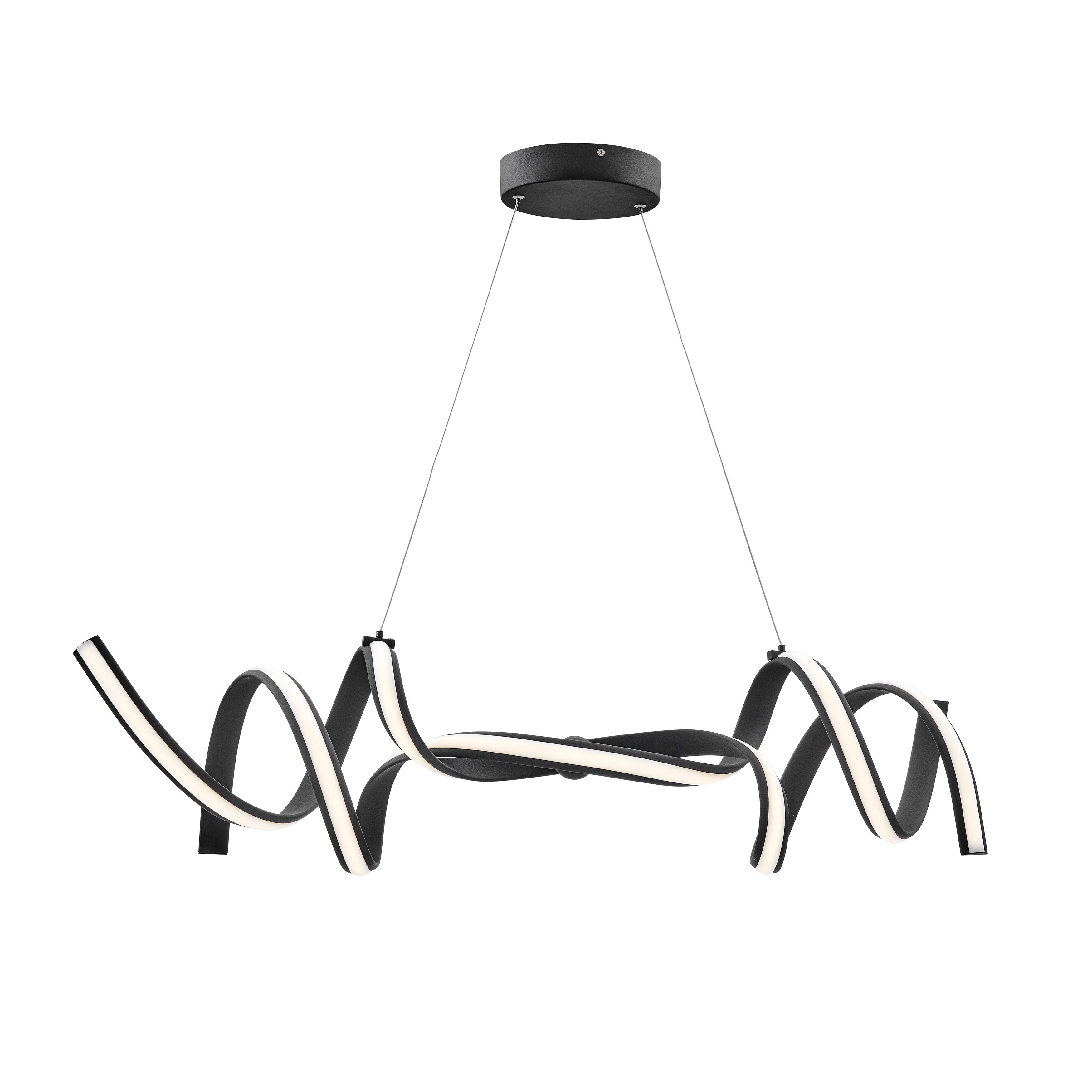 Munich LED Horizontal Chandelier | Black