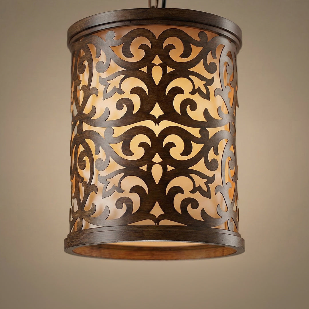 Nicole Brushed Mini Pendant Drum Light