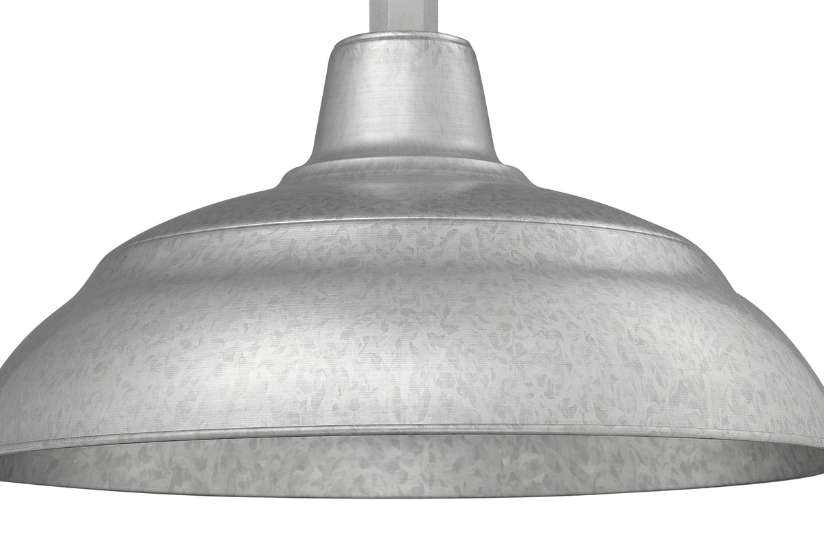 17'' Galvanized Metal R Series Warehouse Shade