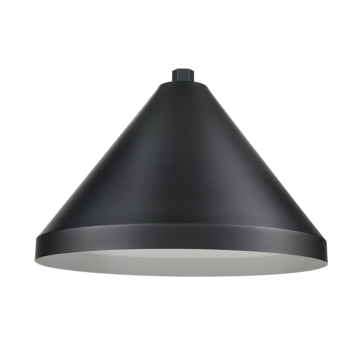 17'' Satin Black Aluminum R Series Wide Cone Shade