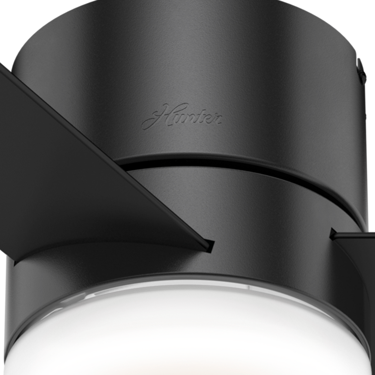 44 inch Minimus Matte Black Low Profile Ceiling Fan with LED Light Kit and Handheld Remote