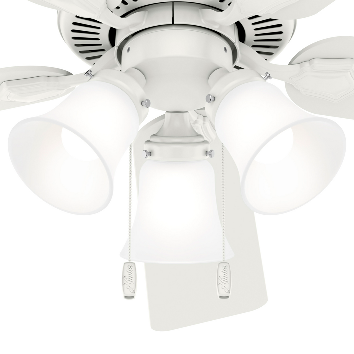 52 inch Swanson Fresh White Ceiling Fan with LED Light Kit