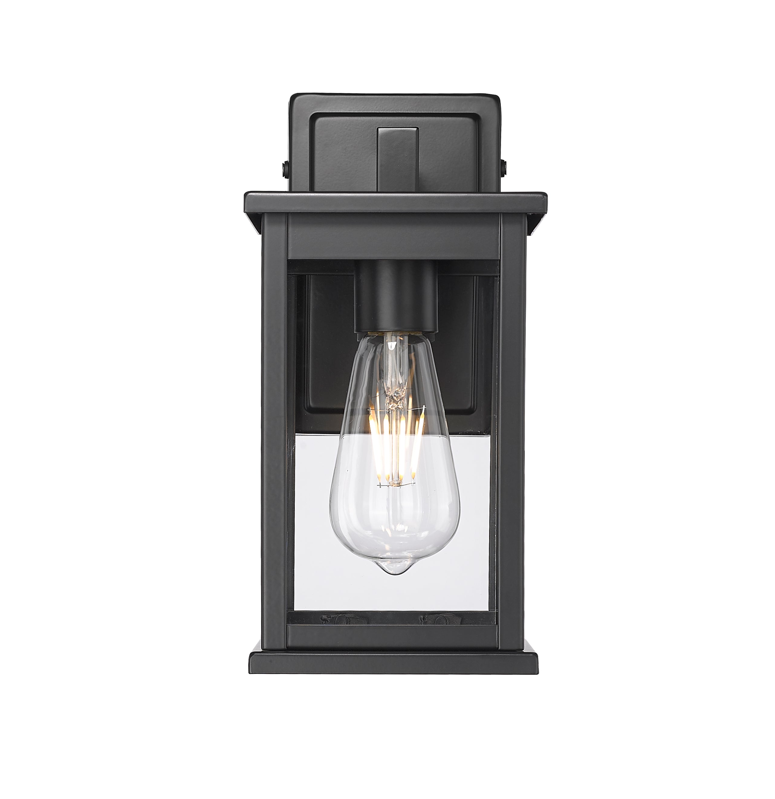 7'' Bowton II Powder Coated Black 1 Light Wall Sconce