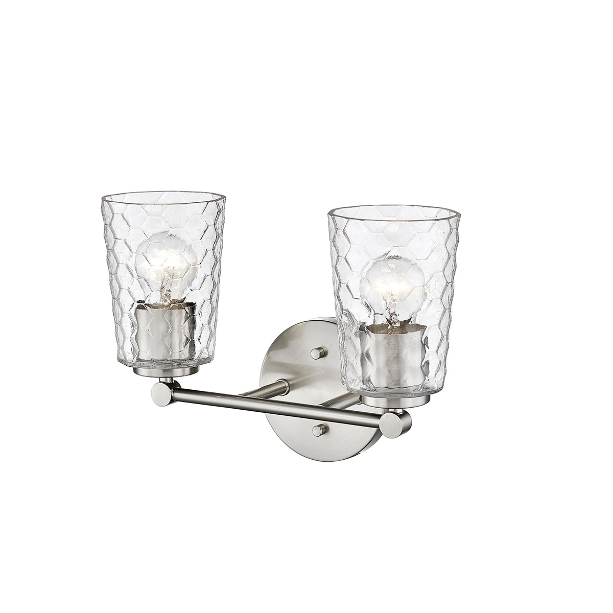 13.5'' Ashli Brushed Nickel 2 Light Bath Vanity