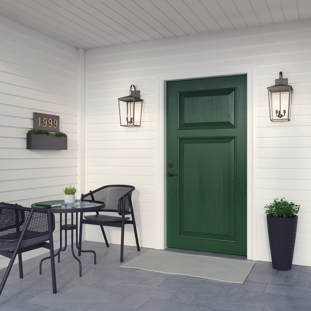 11'' Fetterton Powder Coated Bronze 3 Light Wall Sconce