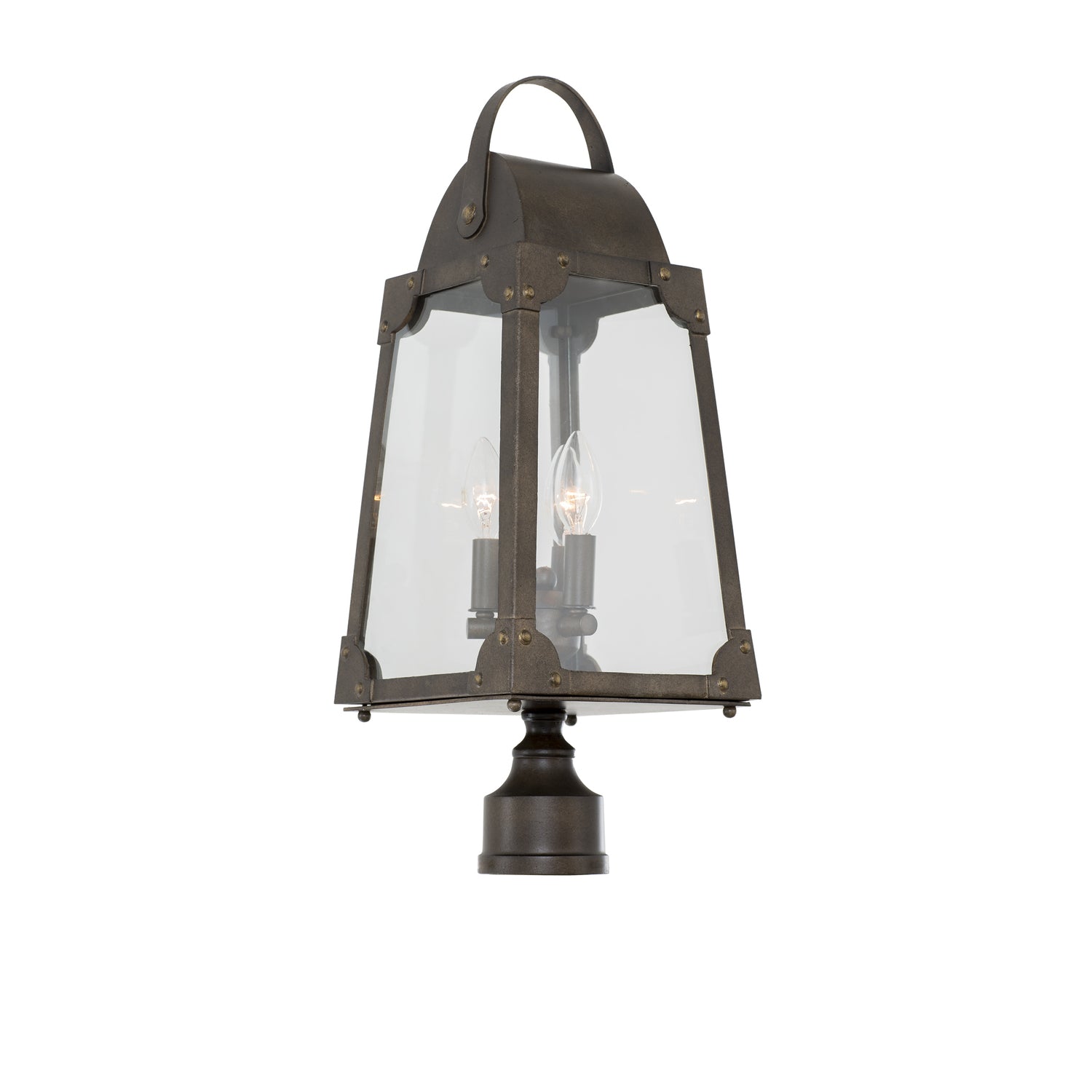 23.8'' Arlington 3 Light Aged Bronze Outdoor Hanging Lantern