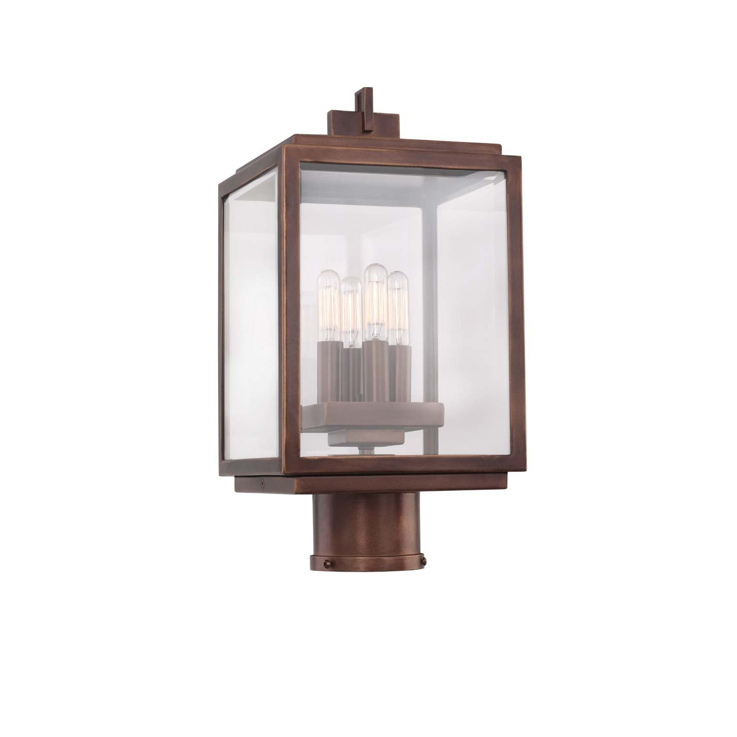 16'' Chester 4 Light Copper Patina Outdoor Lantern Head