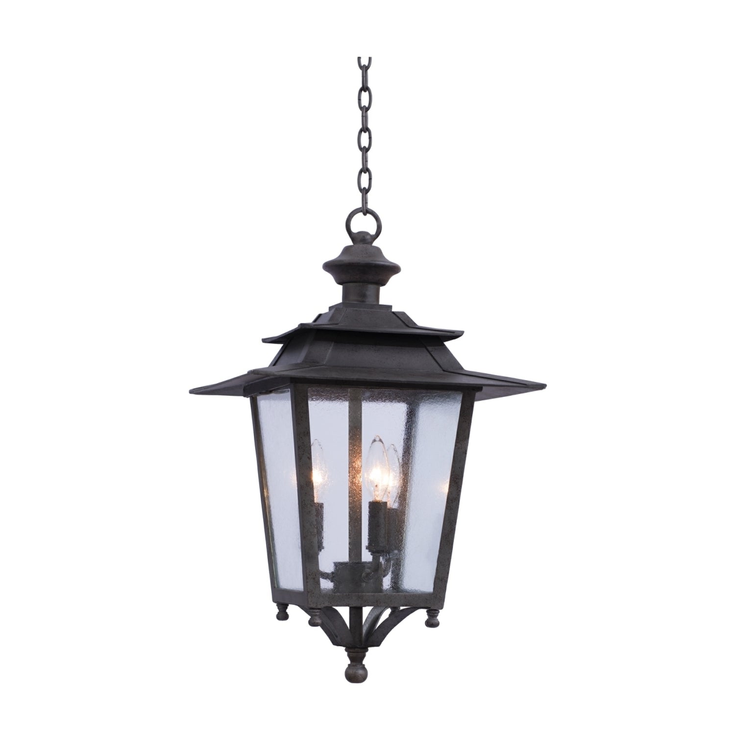 14'' Saddlebrook Outdoor 3 Light Aged Iron Wall Sconce