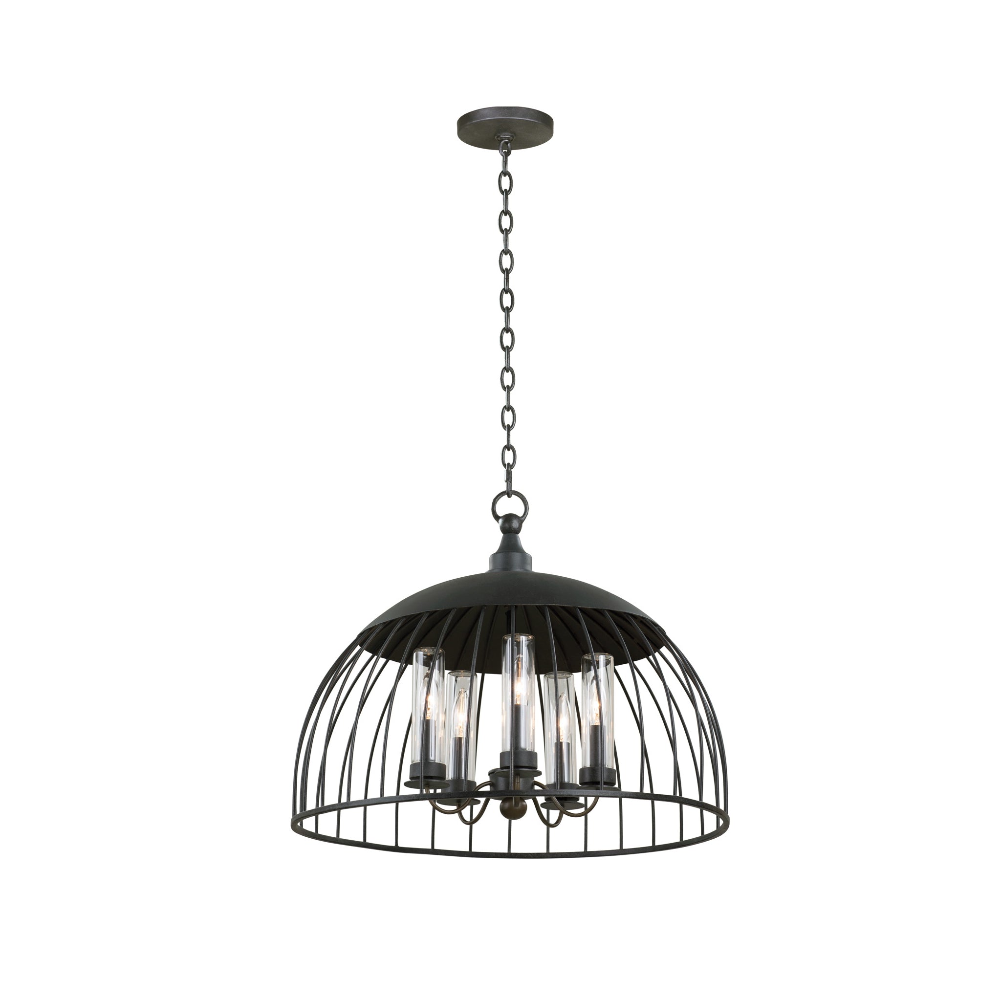 19'' Ludlow 5 Light Natural Iron Pendant
