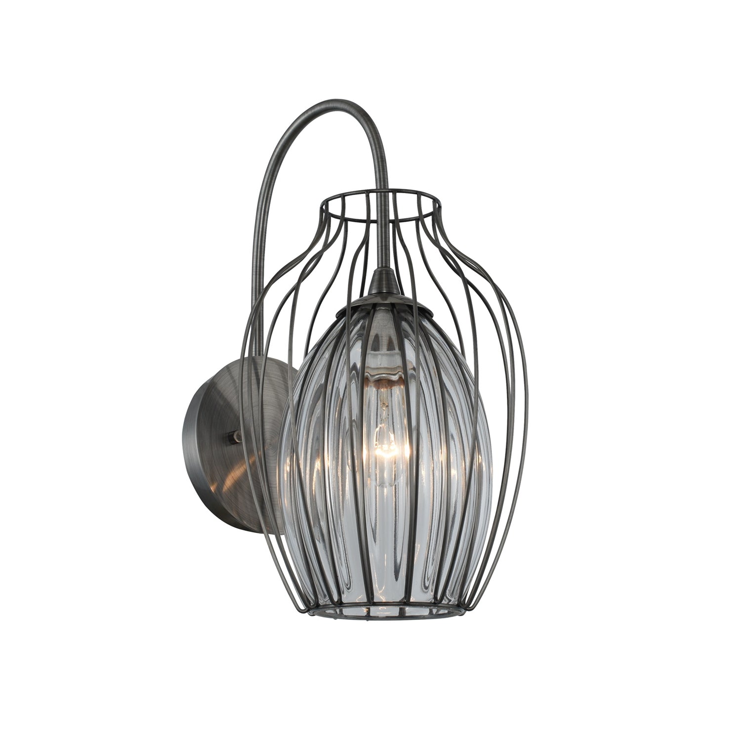 11'' Emilia 1 Light Chemical Stainless Steel Wall Sconce