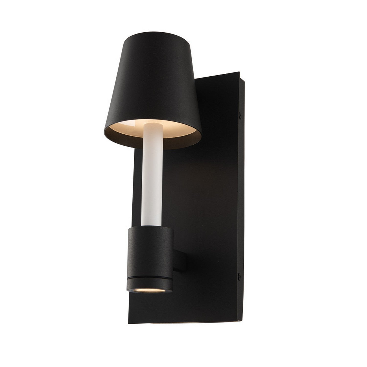 5'' Candelero Outdoor 1 Light Matte Black w/ White Wall Sconce