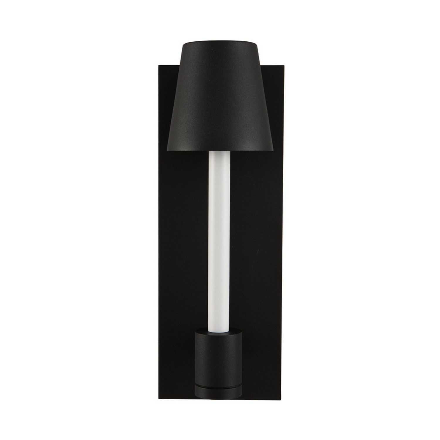 5'' Candelero Outdoor 1 Light Matte Black w/ White Wall Sconce