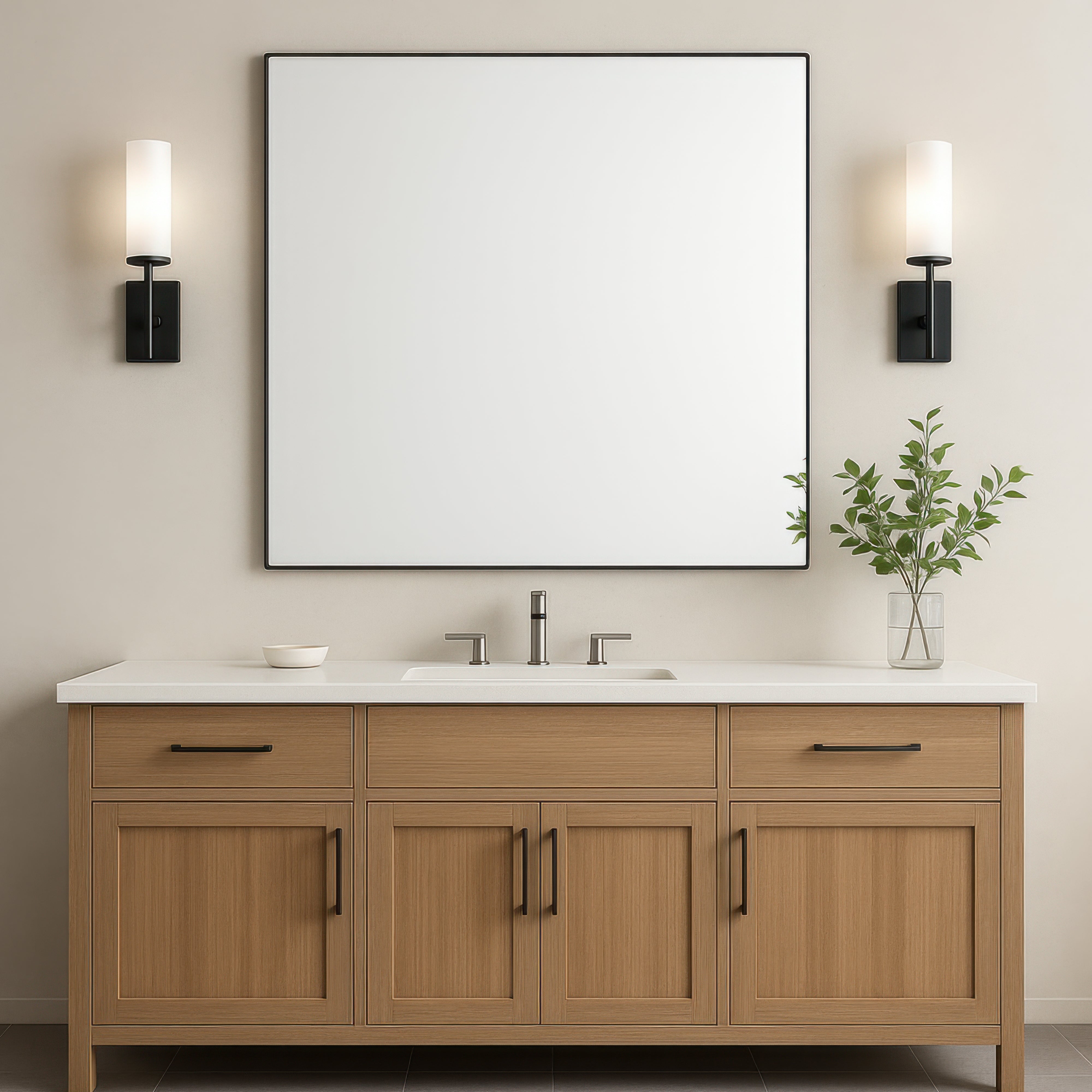 Kye 40x40 Rounded Square Wall Mirror
