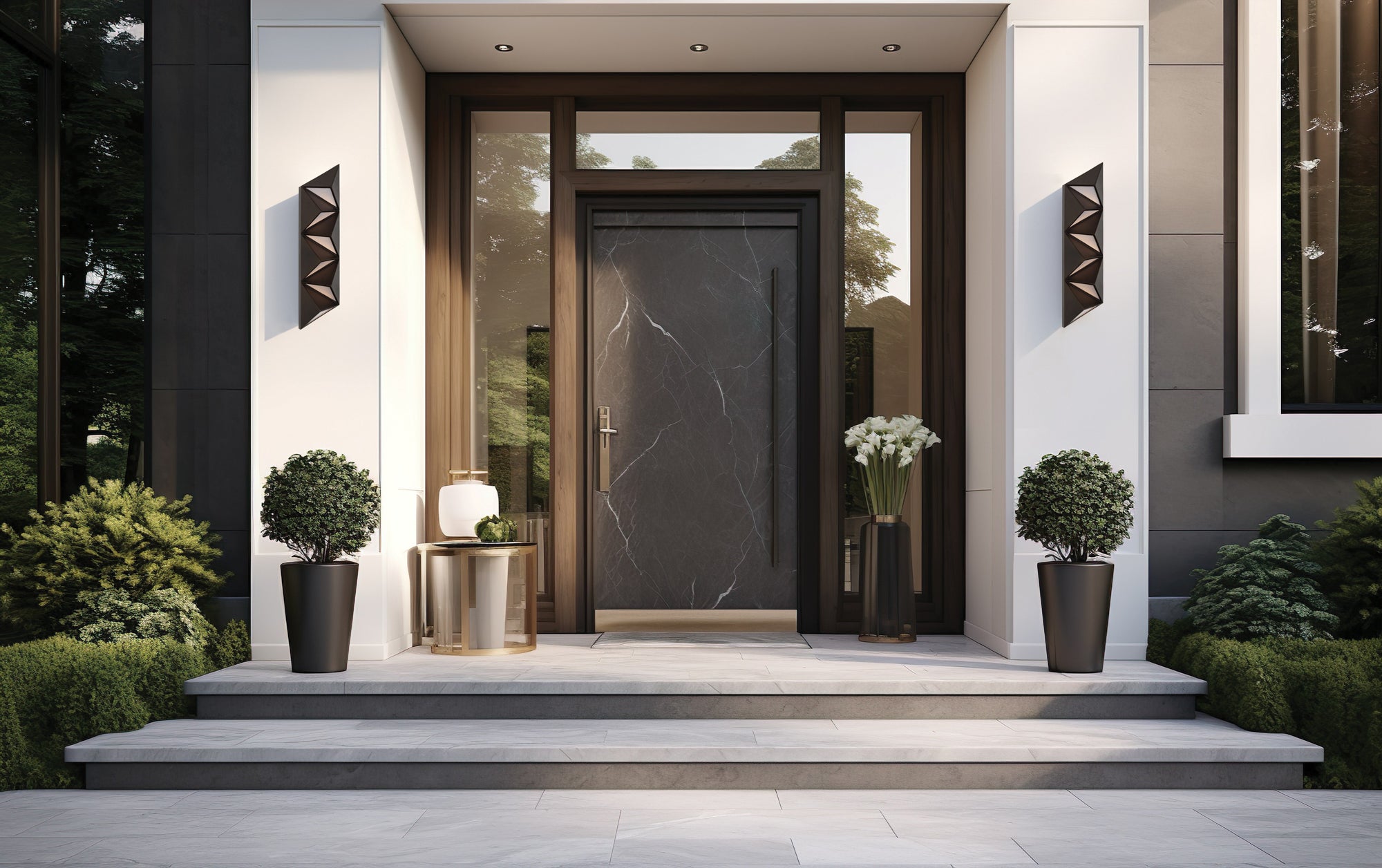6'' Delta 1 Light Bronze Outdoor Wall Sconce