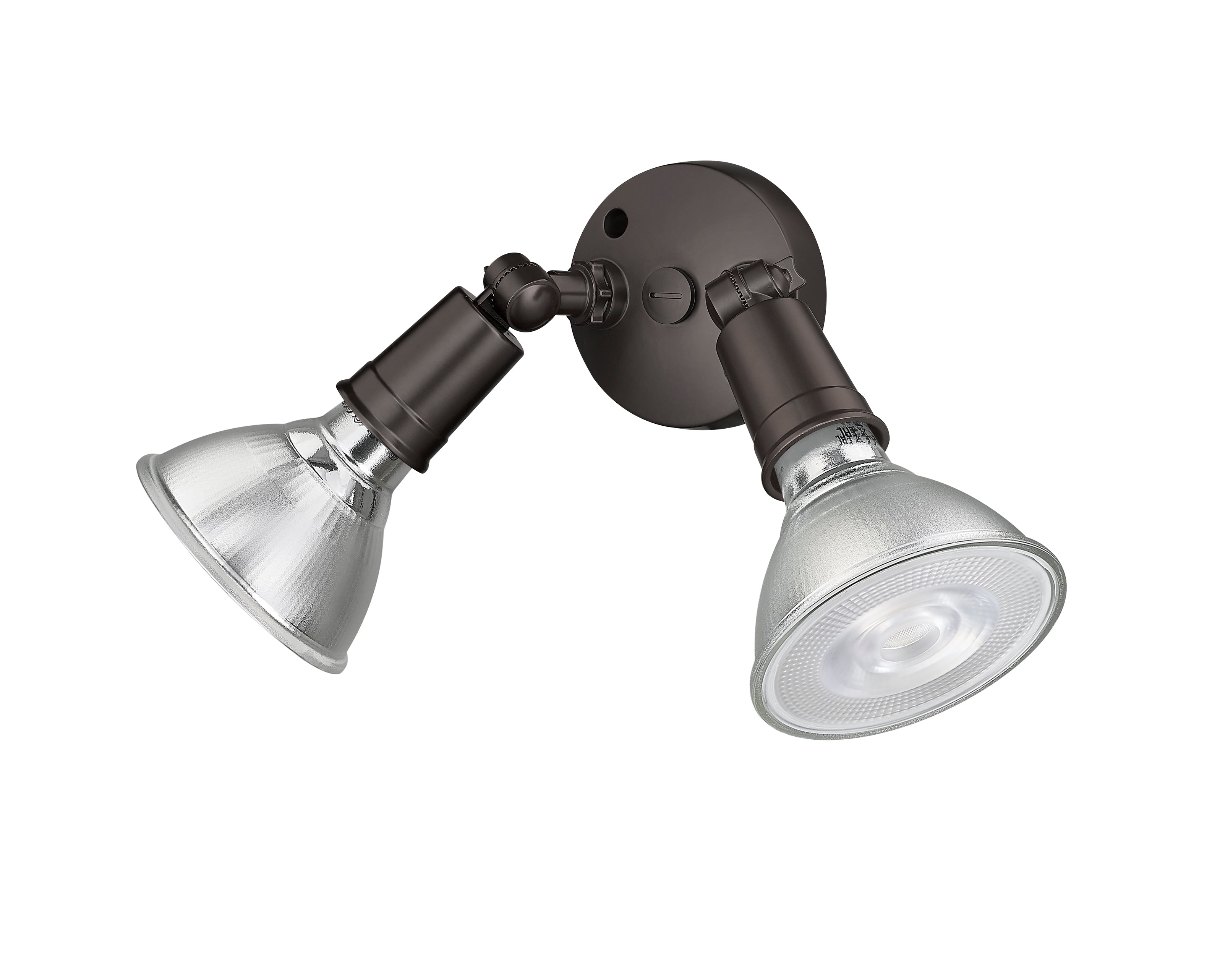 9.25'' Powder Coated Bronze 2 Light Flood Light