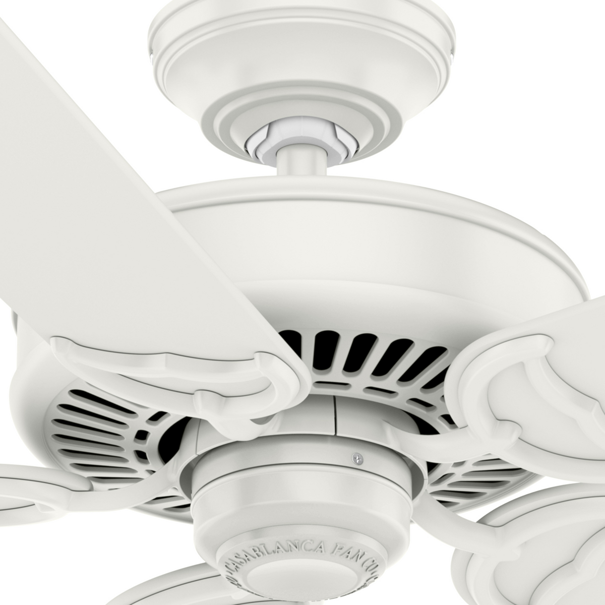 Casablanca 54 inch Panama Fresh White Ceiling Fan and Wall Control