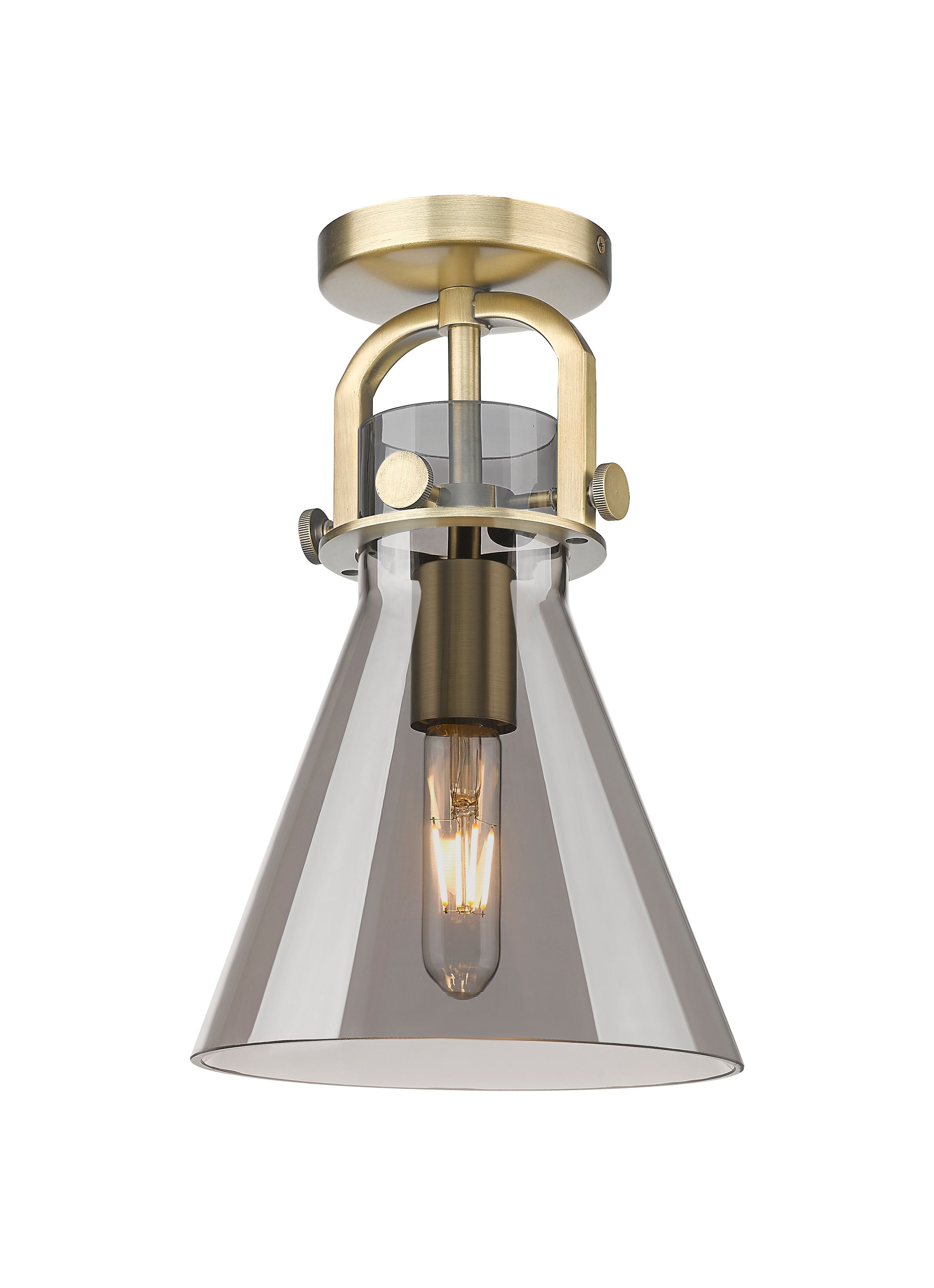 Downtown Semi-Flush Mount Satin Nickel