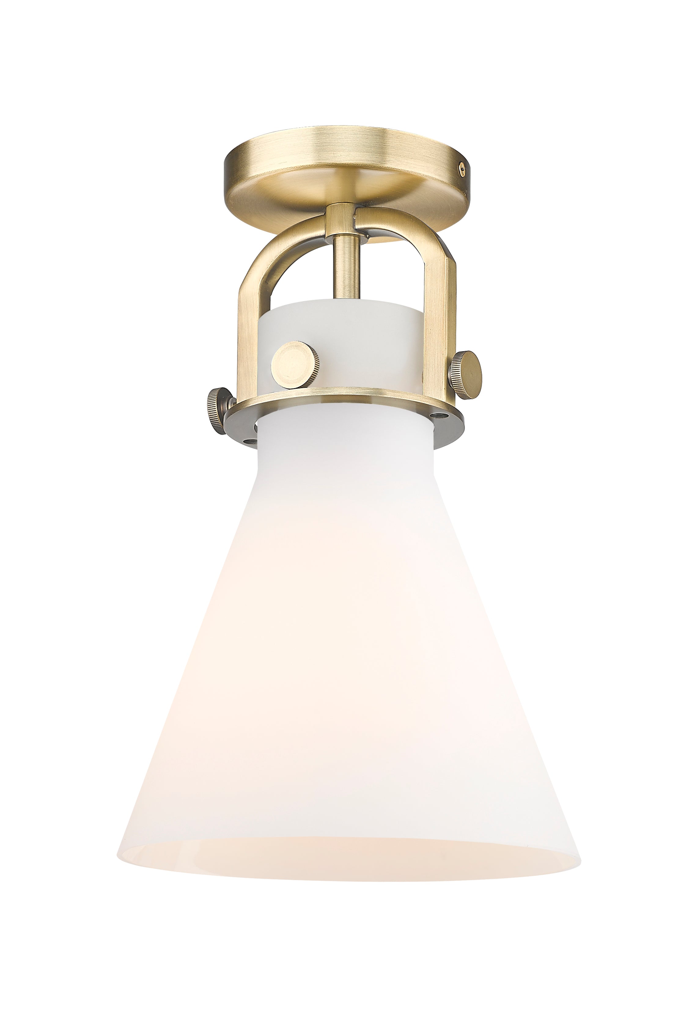 Downtown Semi-Flush Mount Satin Nickel