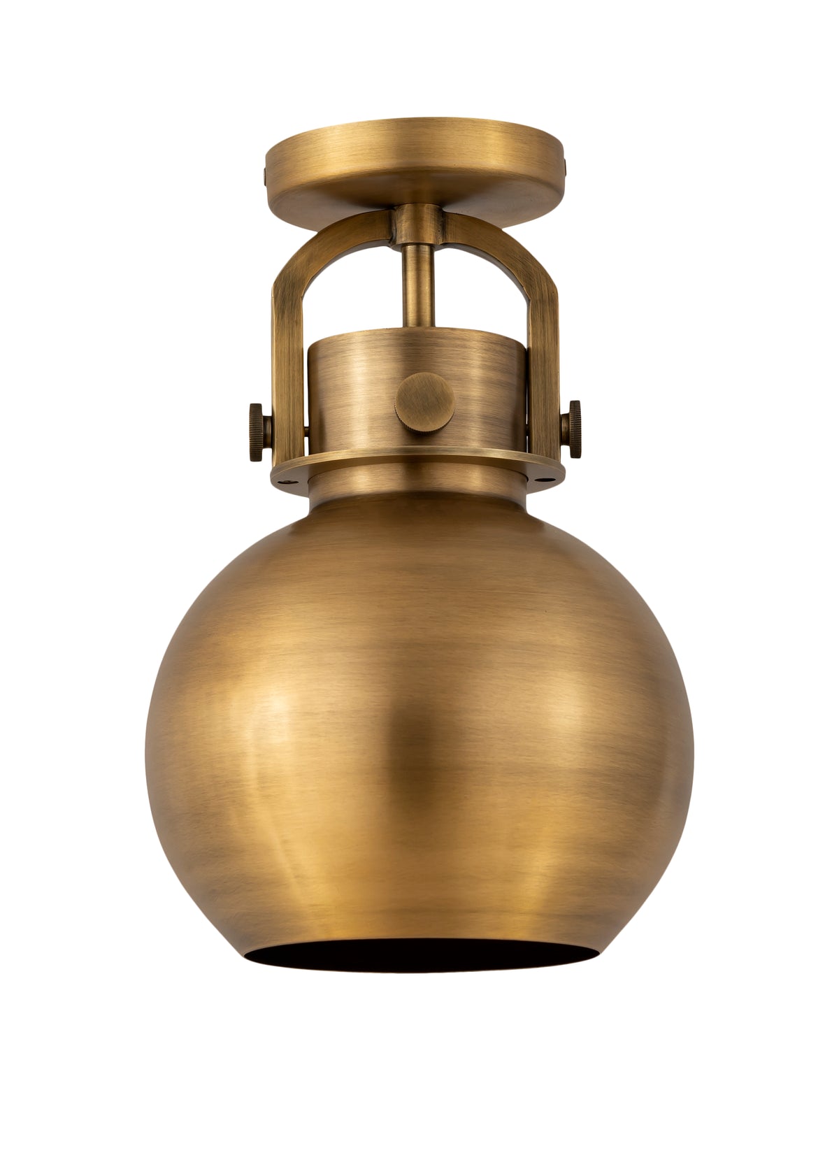 Newton Sphere 8-Inch 1-Light Semi-Flush Mount
