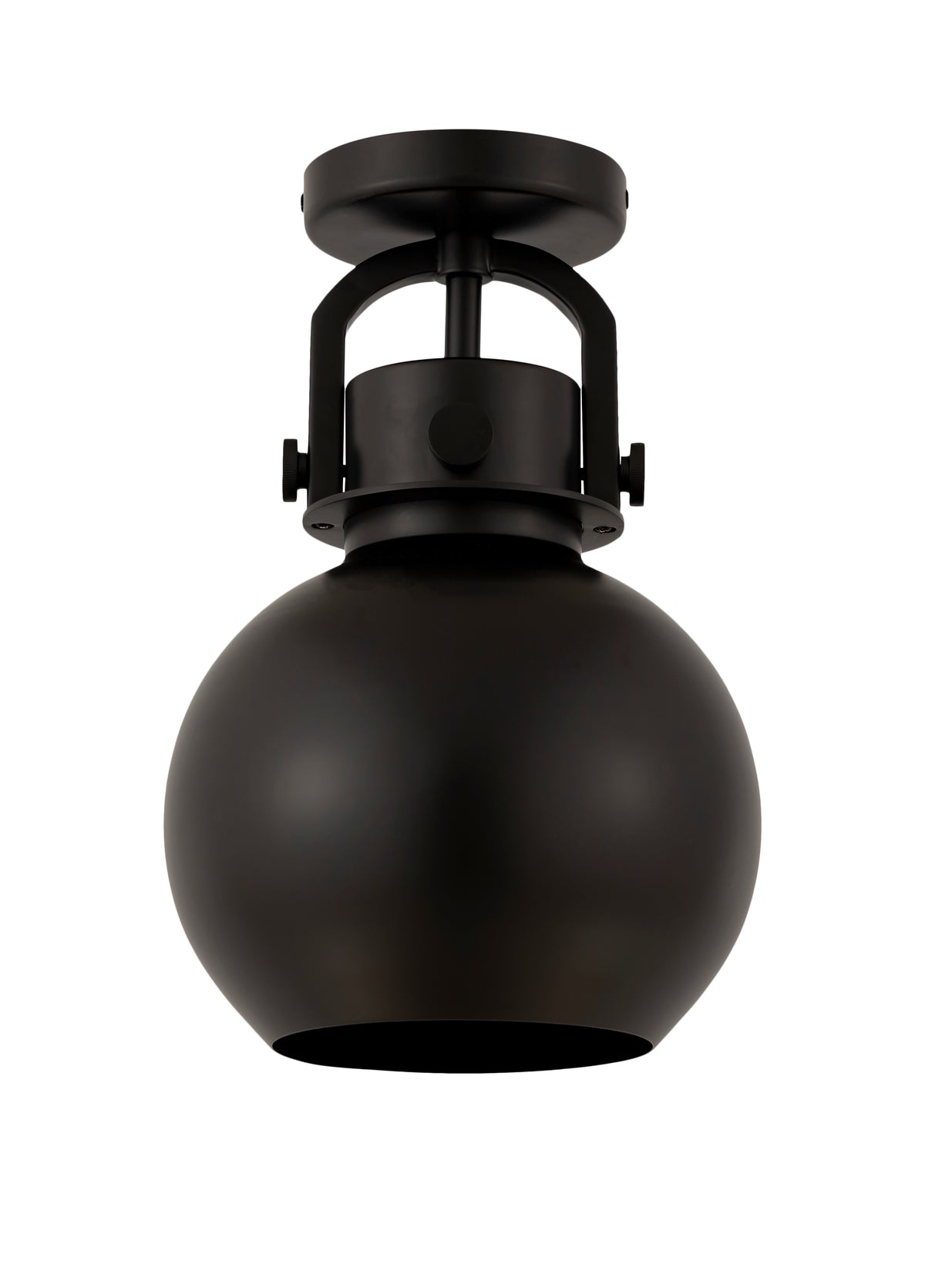 Newton Sphere 8-Inch 1-Light Semi-Flush Mount