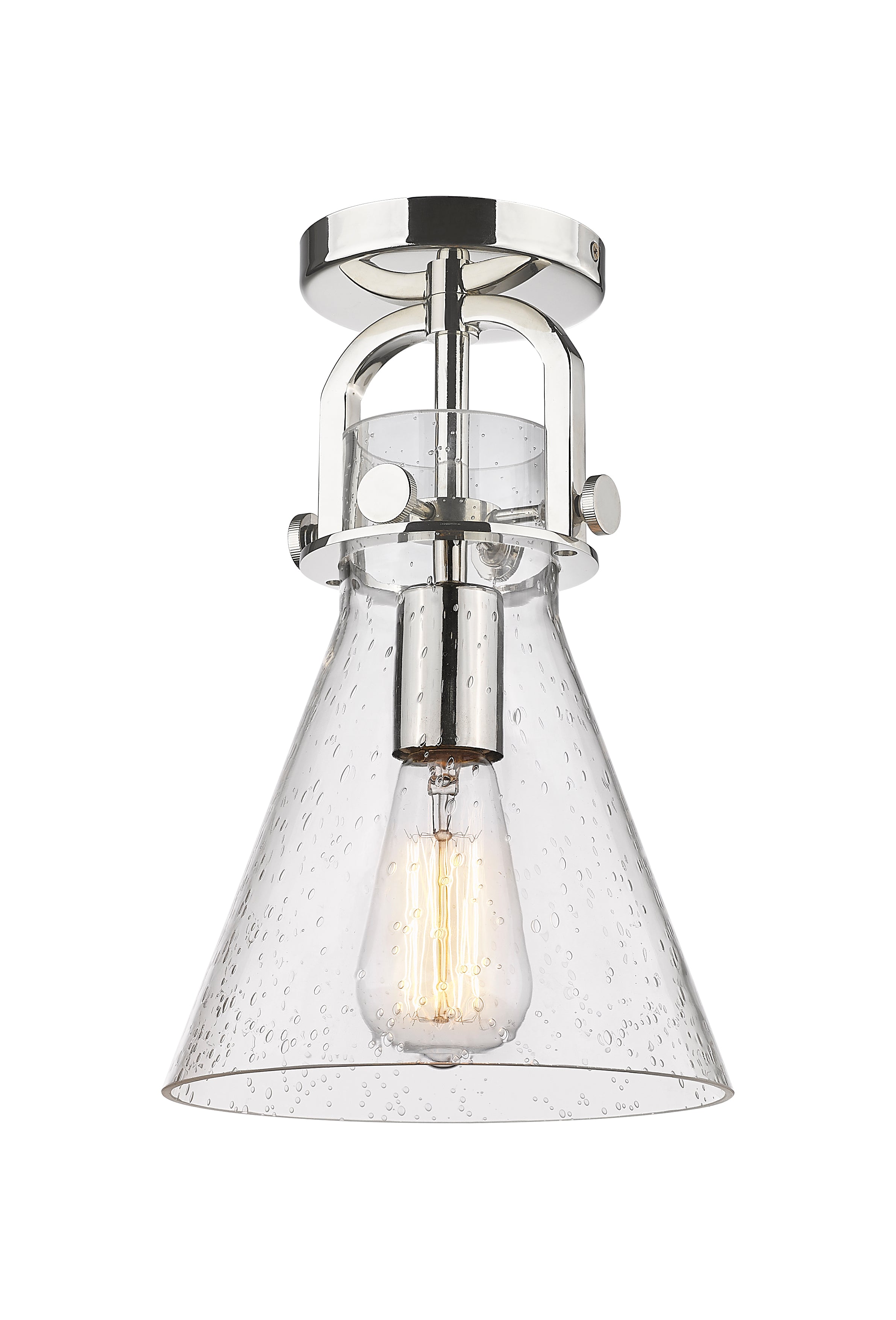 Downtown Semi-Flush Mount Satin Nickel