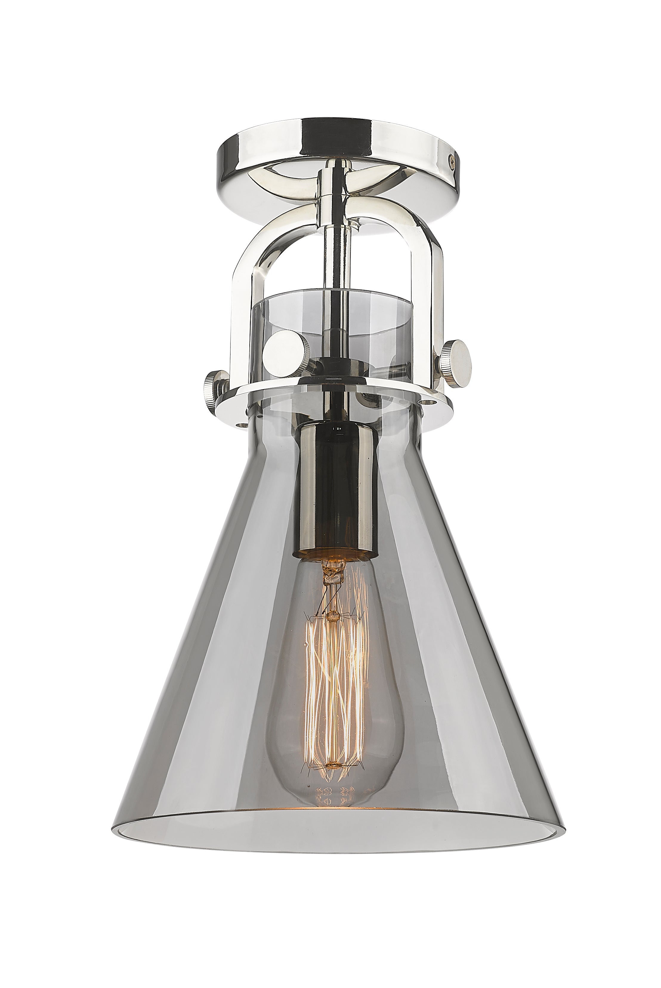 Downtown Semi-Flush Mount Satin Nickel