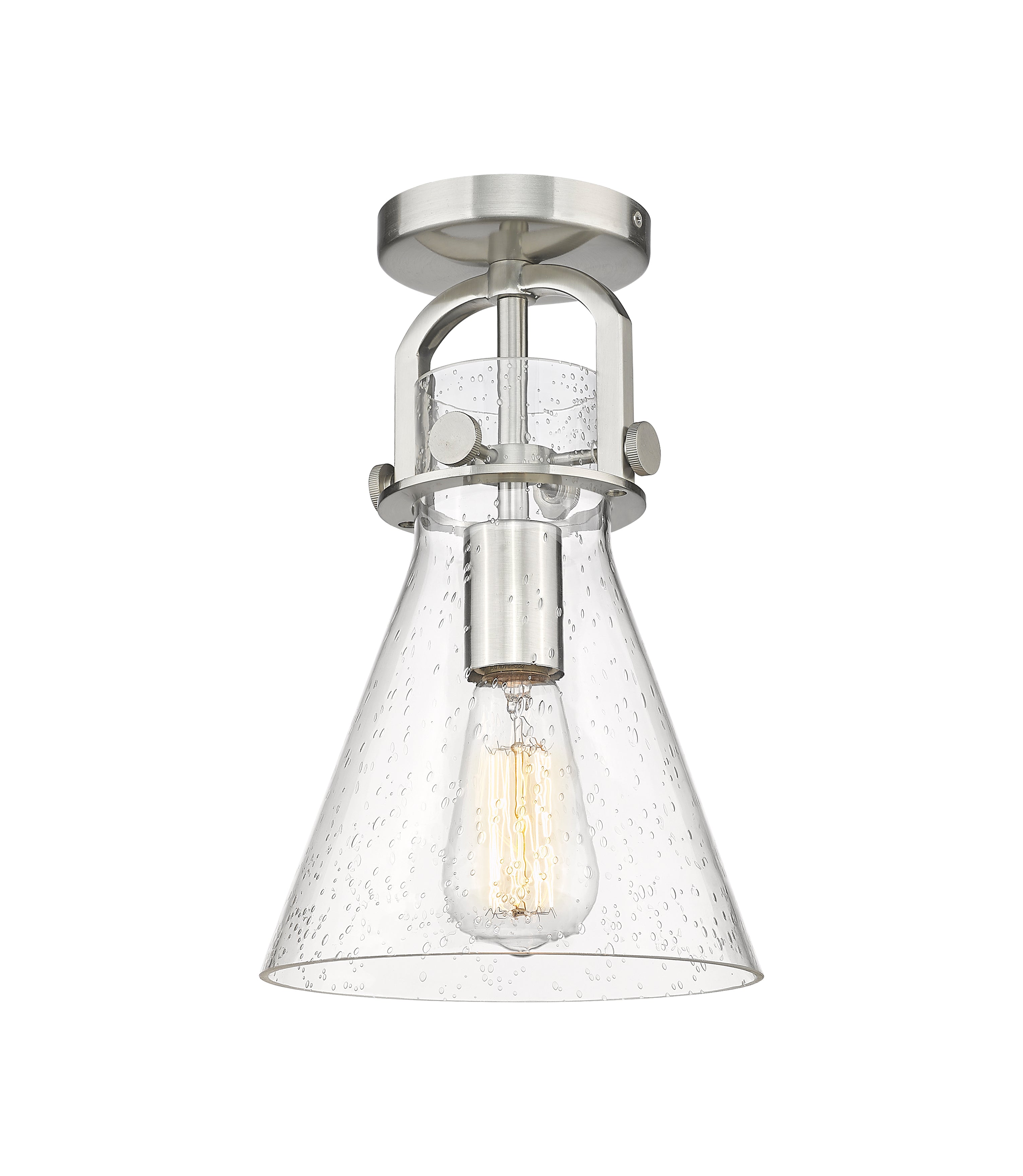 Downtown Semi-Flush Mount Satin Nickel