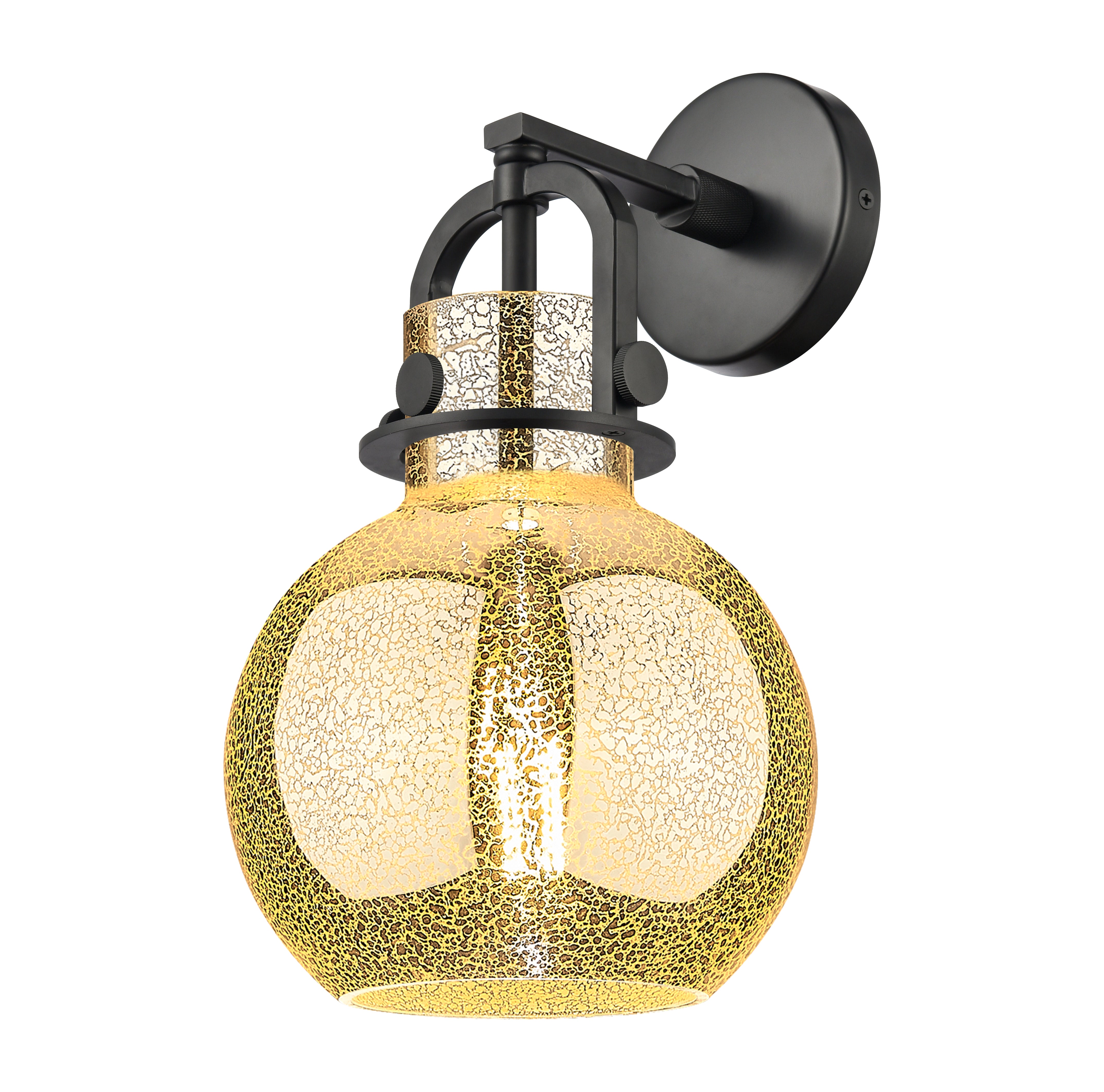 Downtown Urban Sconce Cast Brass Glass