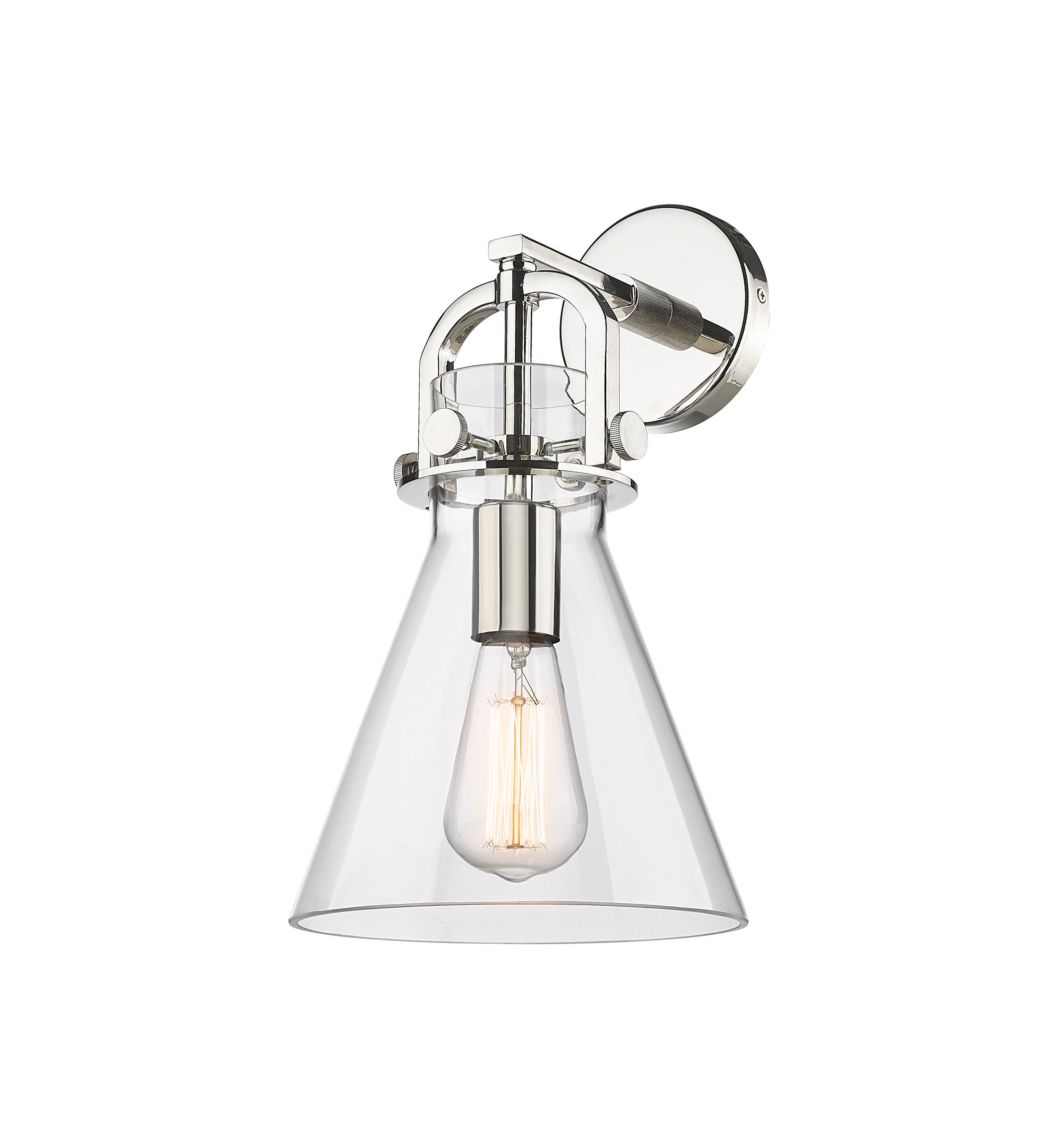 Downtown Urban Sconce Cast Brass 14 Inch