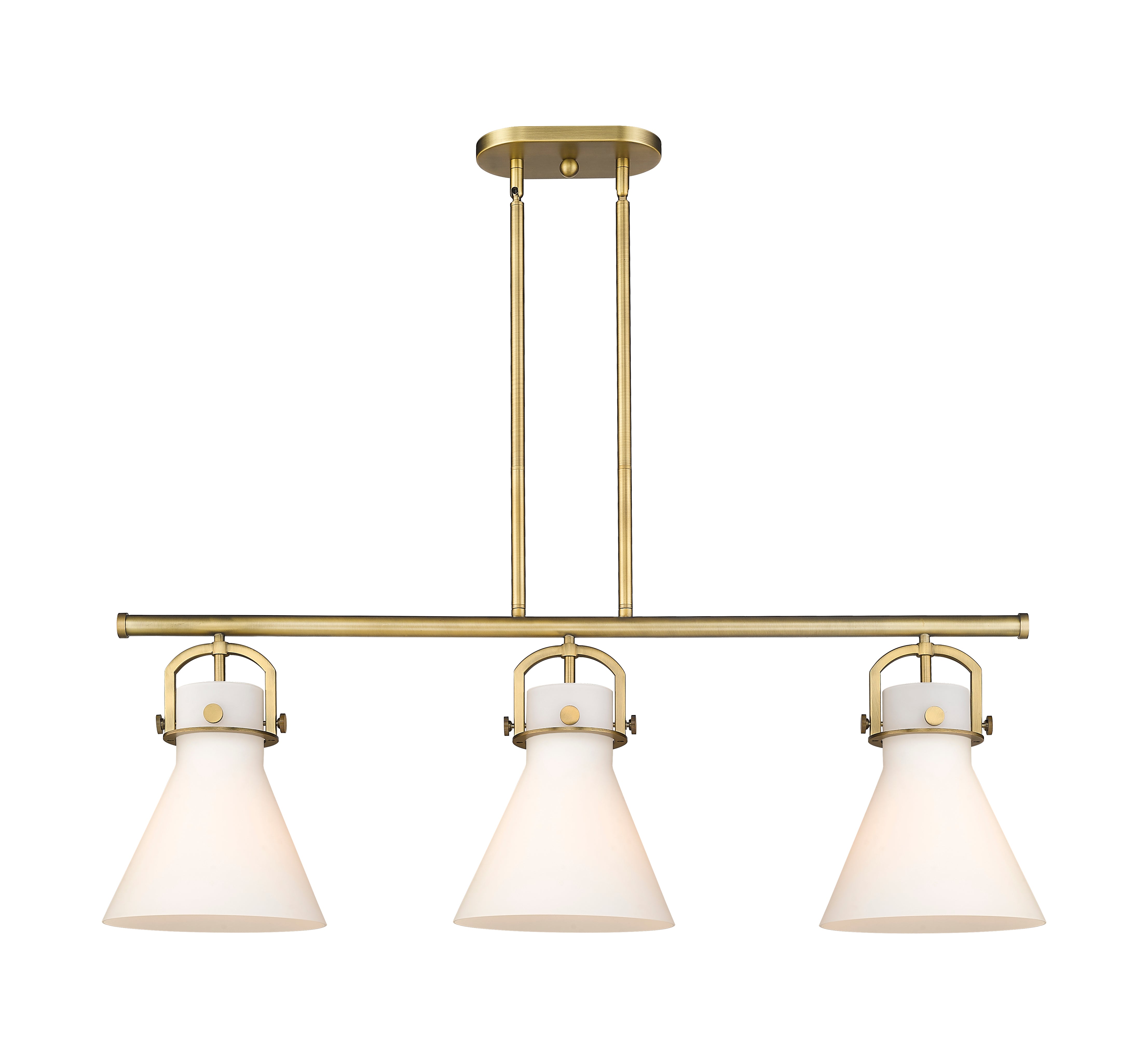 Downtown Urban Island Light Cast Brass