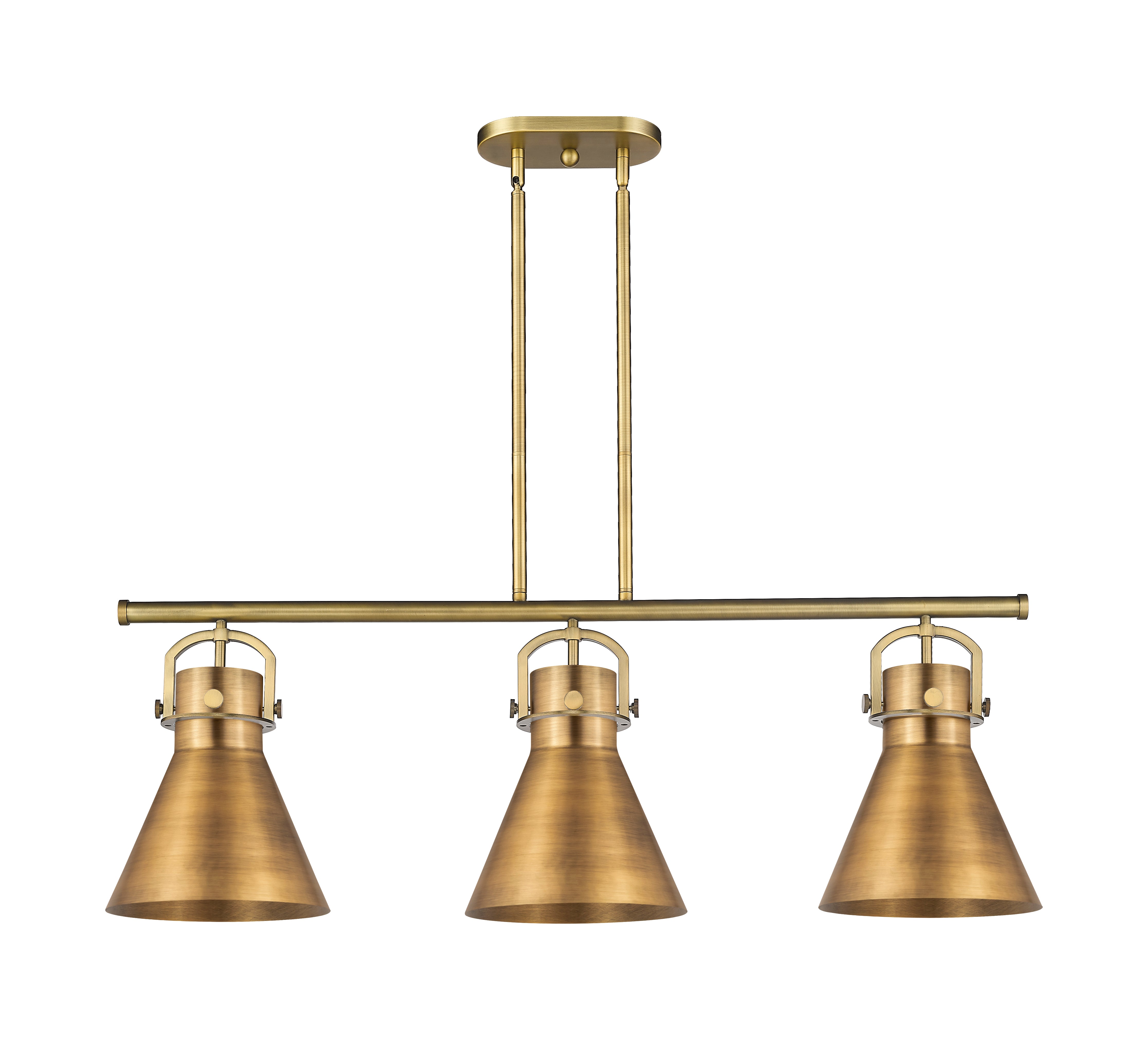 Downtown Urban Island Light Cast Brass