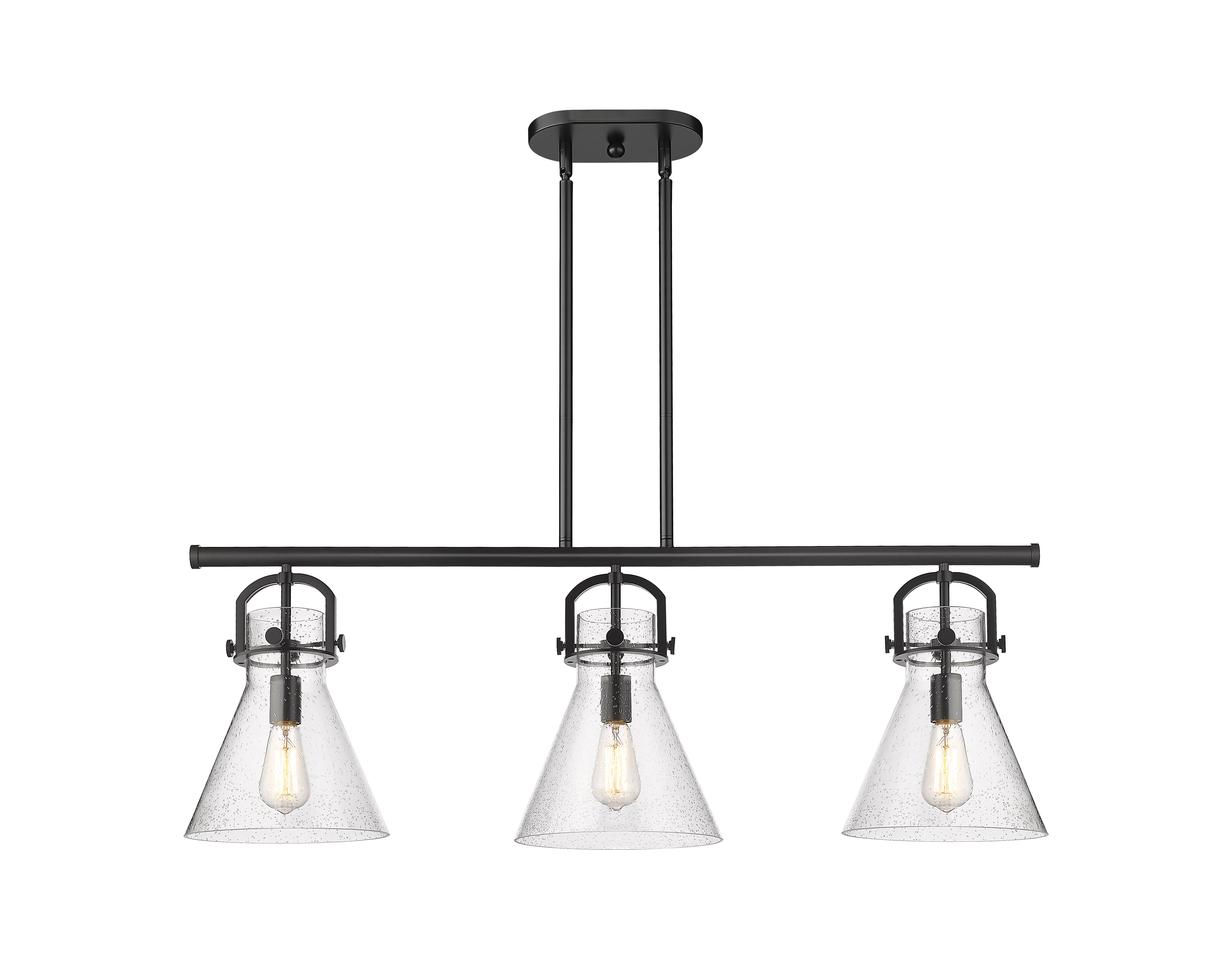 Downtown Urban Island Light Cast Brass