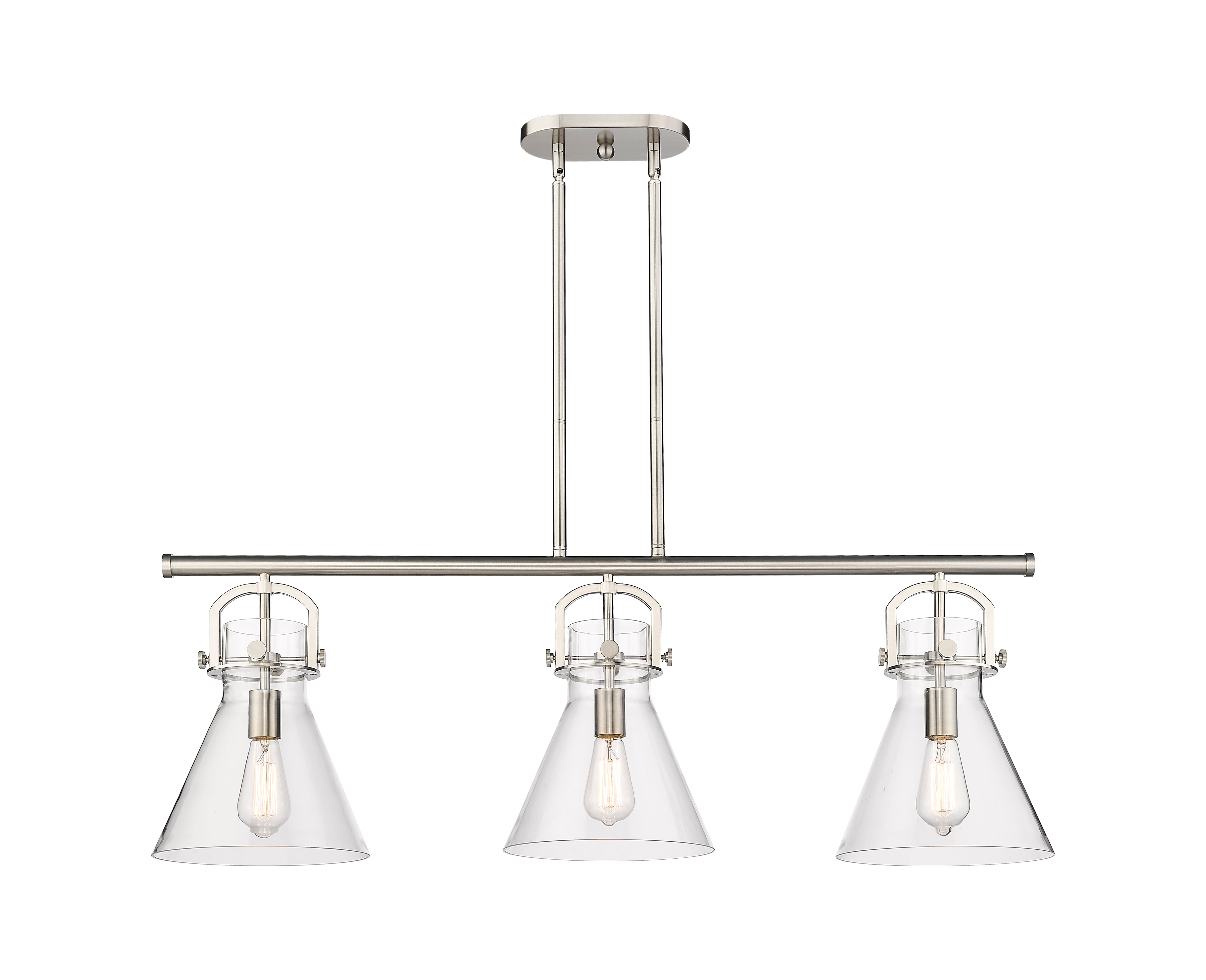 Downtown Urban Island Light Cast Brass