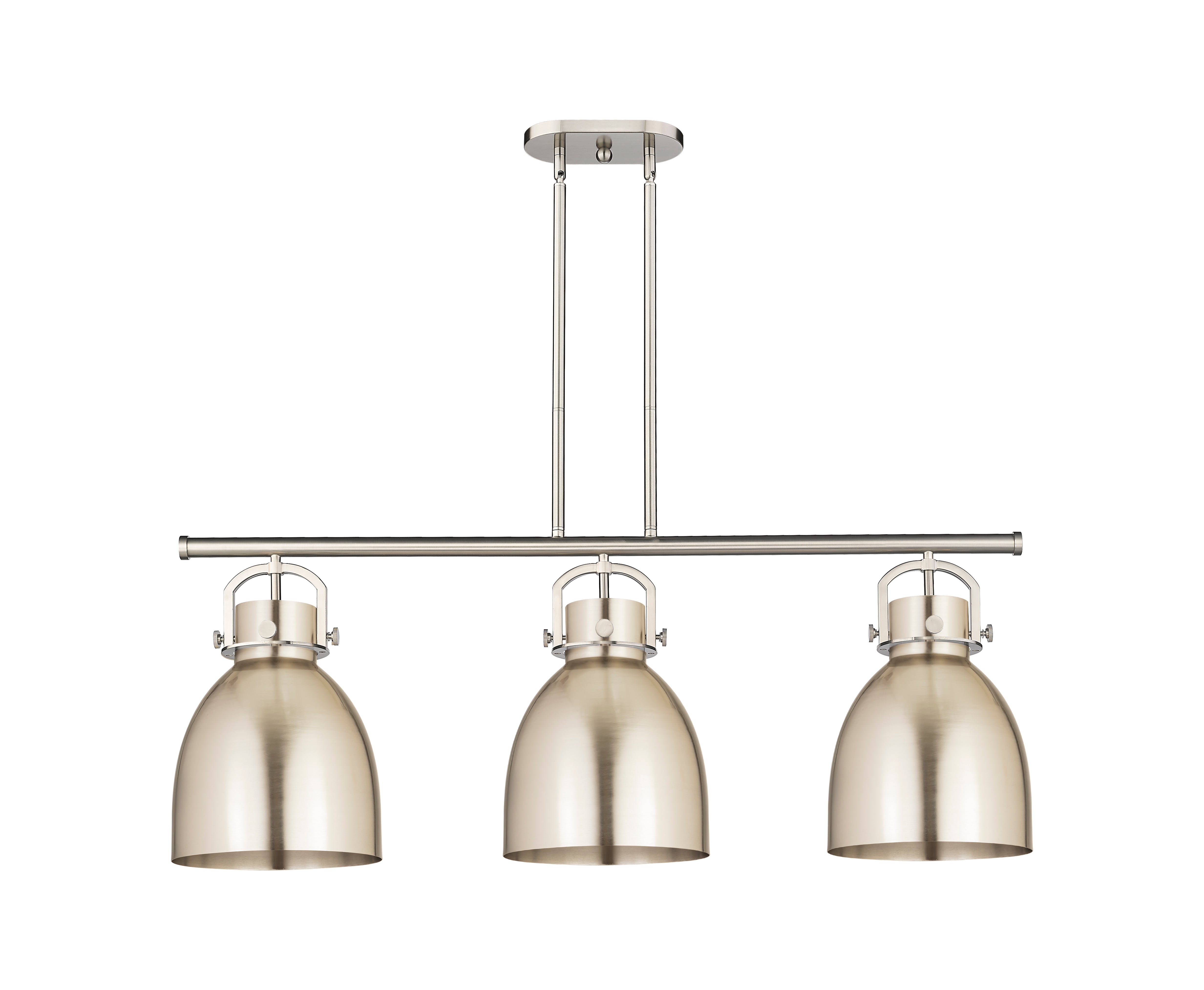 Downtown Urban Island Light Cast Brass